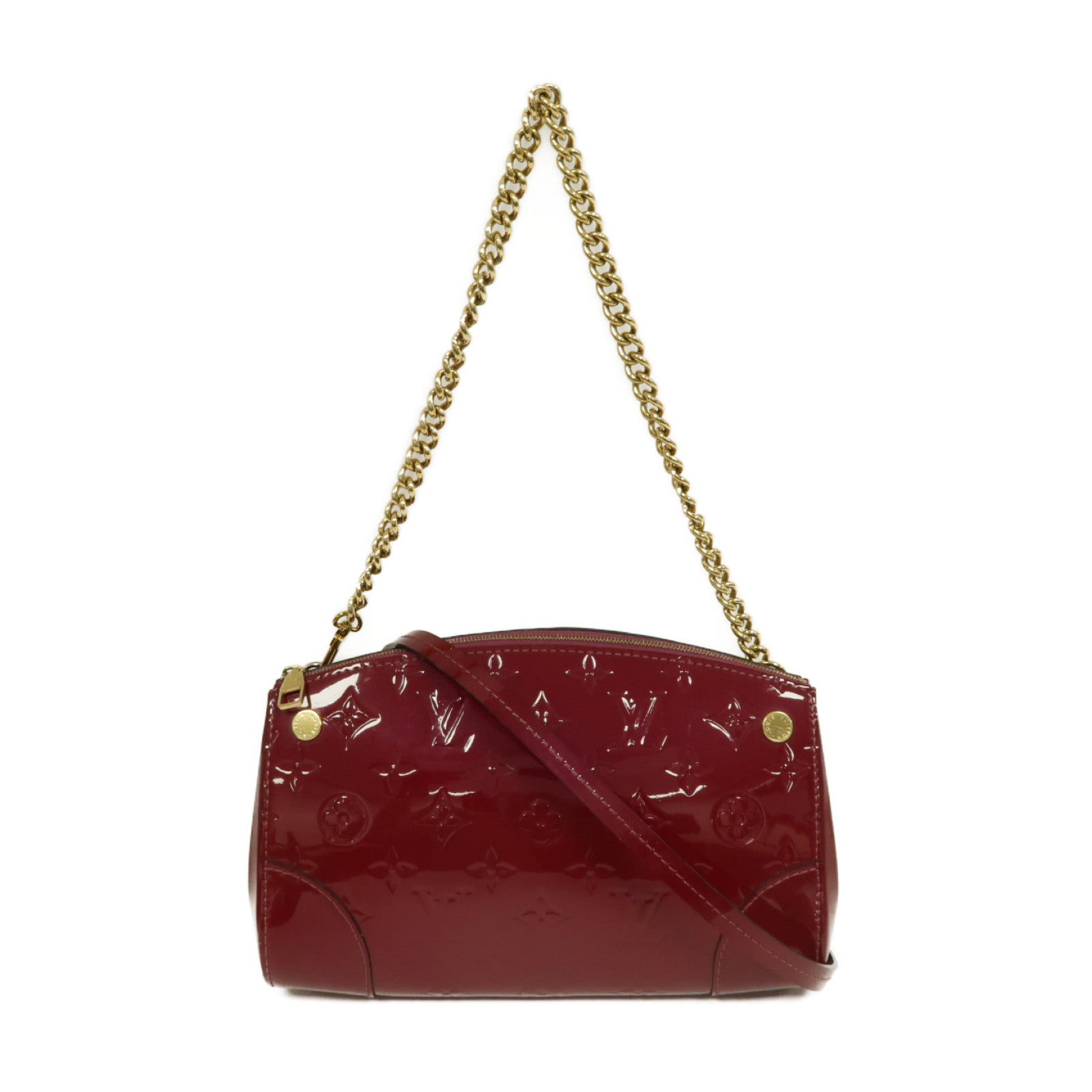 LOUIS VUITTON **【激減優惠】Vernis Santa Monica金扣肩背袋酒紅色