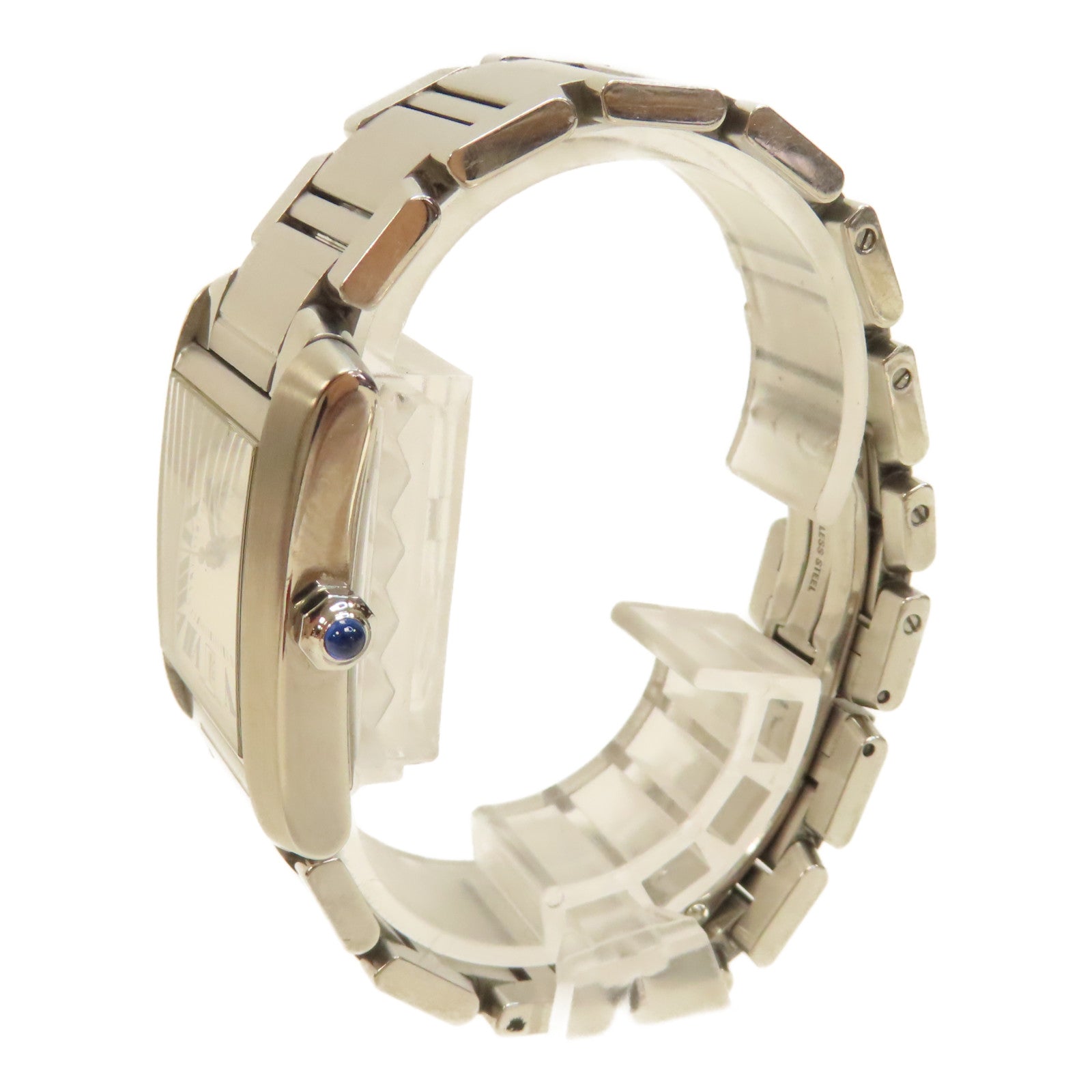 CARTIER Tank Francaise不鏽鋼手錶自動機芯白色