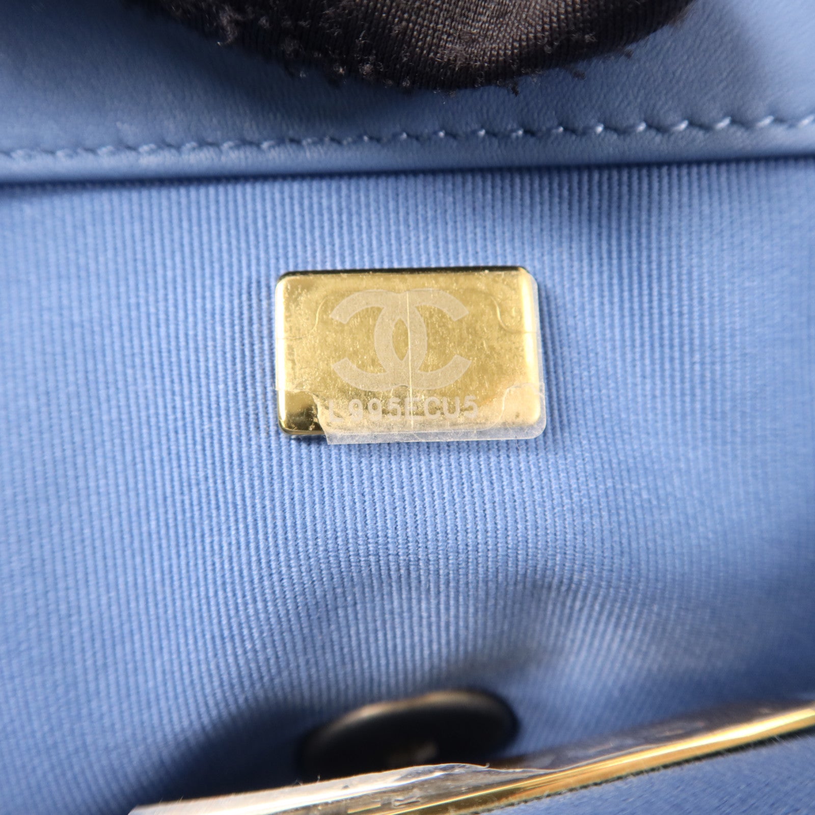 CHANEL 牛仔布Chanel 19鏈帶手挽肩背兩用袋