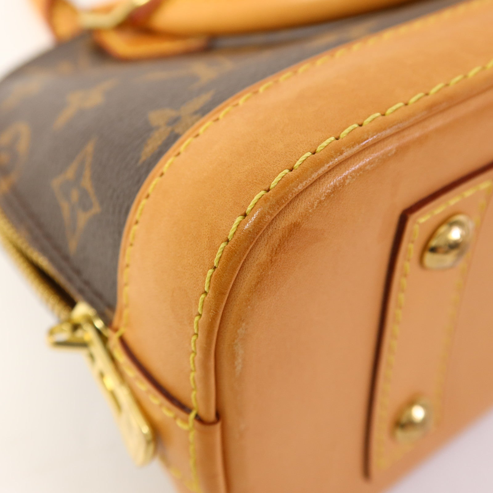 LOUIS VUITTON Monogram Alma BB金扣手挽肩背兩用袋