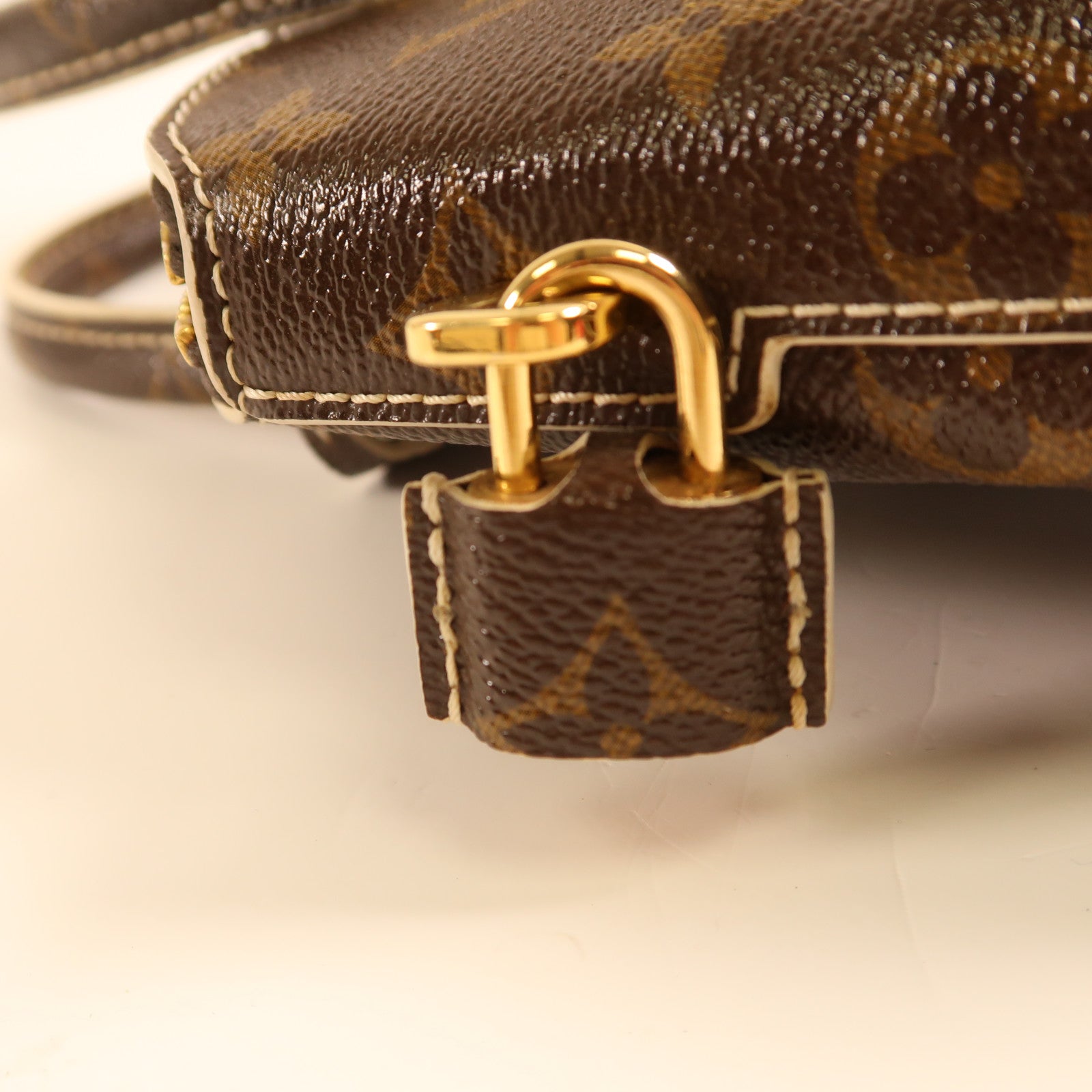 LOUIS VUITTON Monogram Lockit BB金扣手挽袋