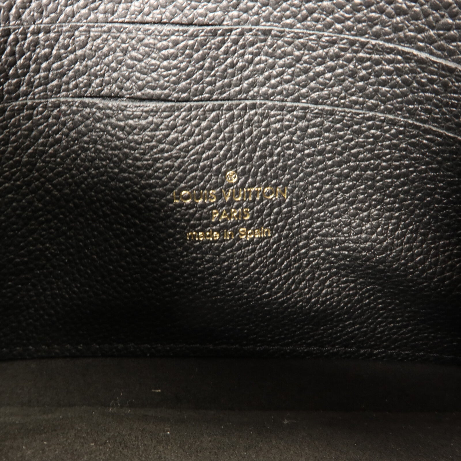 LOUIS VUITTON Monogram Empreinte Double Zip Pochette鏈帶肩背袋
