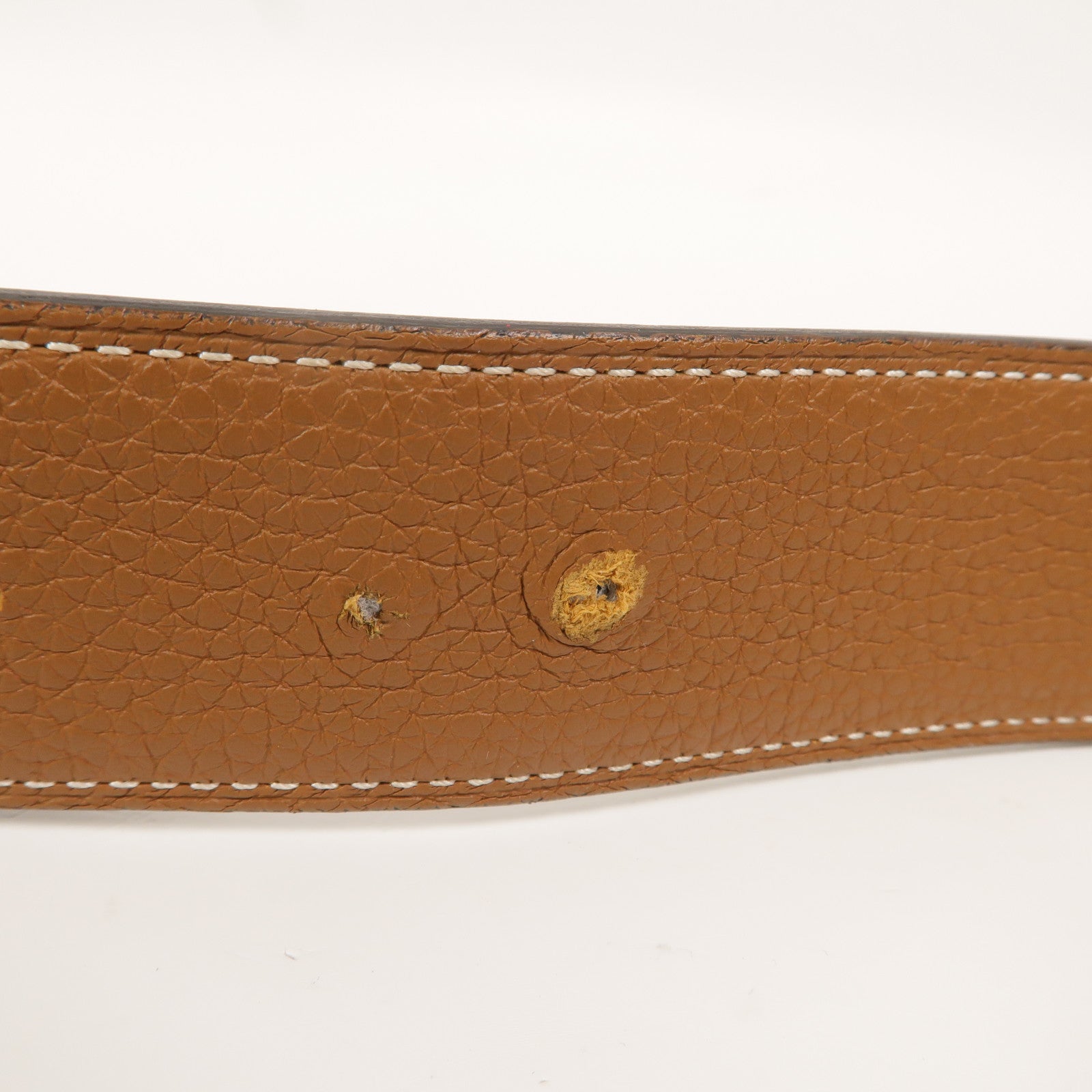 HERMES Swift/Epsom皮革Constance H Logo Reversible Buckle Belt皮帶Noir/Gold