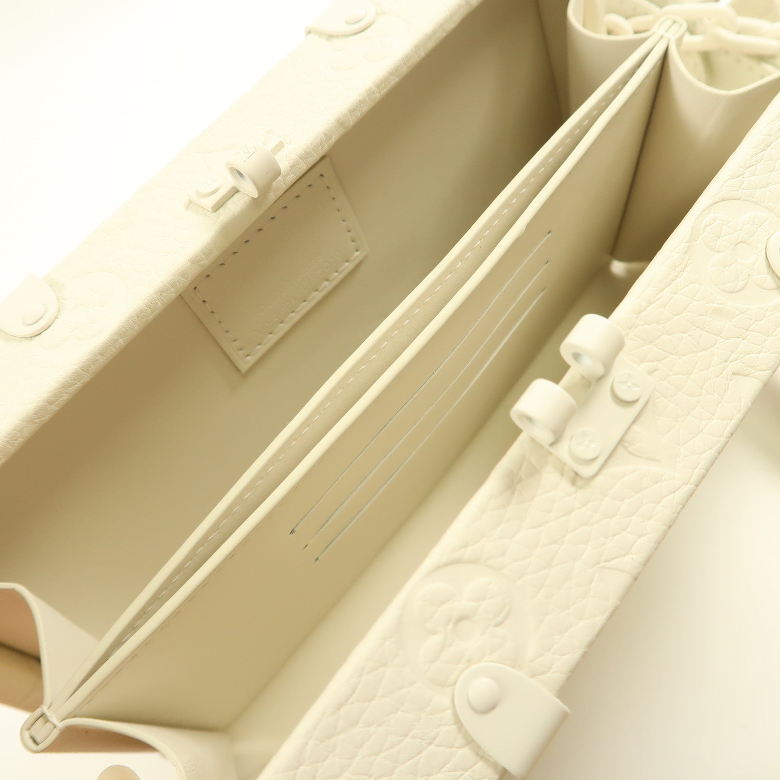 LOUIS VUITTON LV Trunk 2Way Shoulder Hand Bag Monogram M20153 White