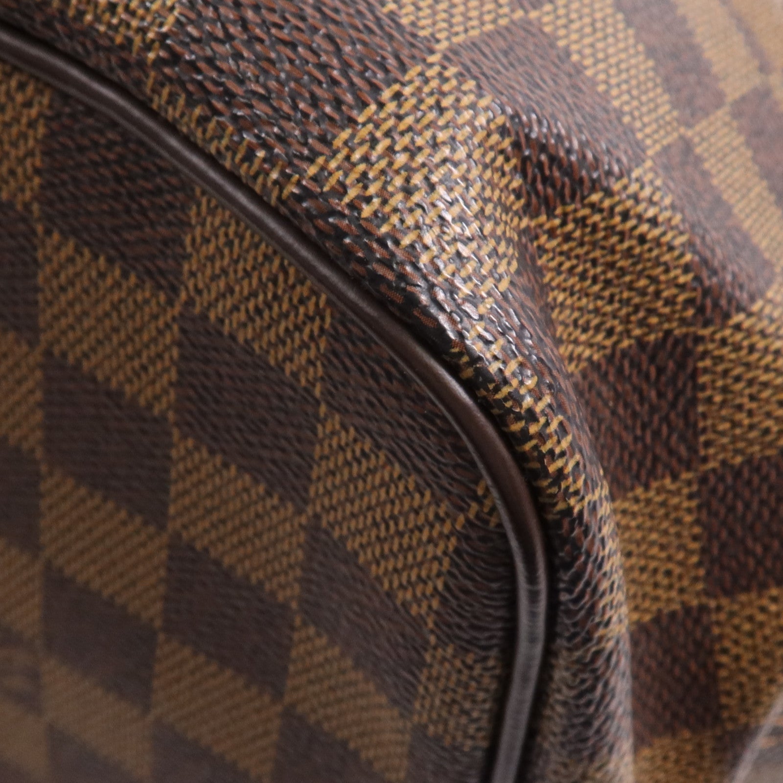 LOUIS VUITTON Damier Saleya MM金扣肩背袋/手挽袋