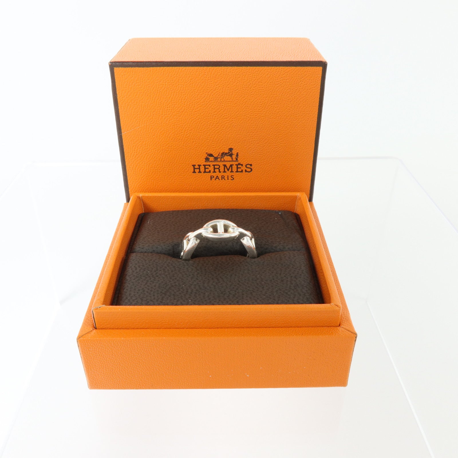 HERMES 925純銀Chaine D'Ancre Ring戒指