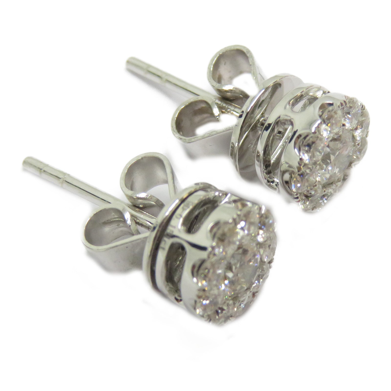 JEWELRY 18K白金Diamond Earrings 0.151/0.151ct鑽石耳環