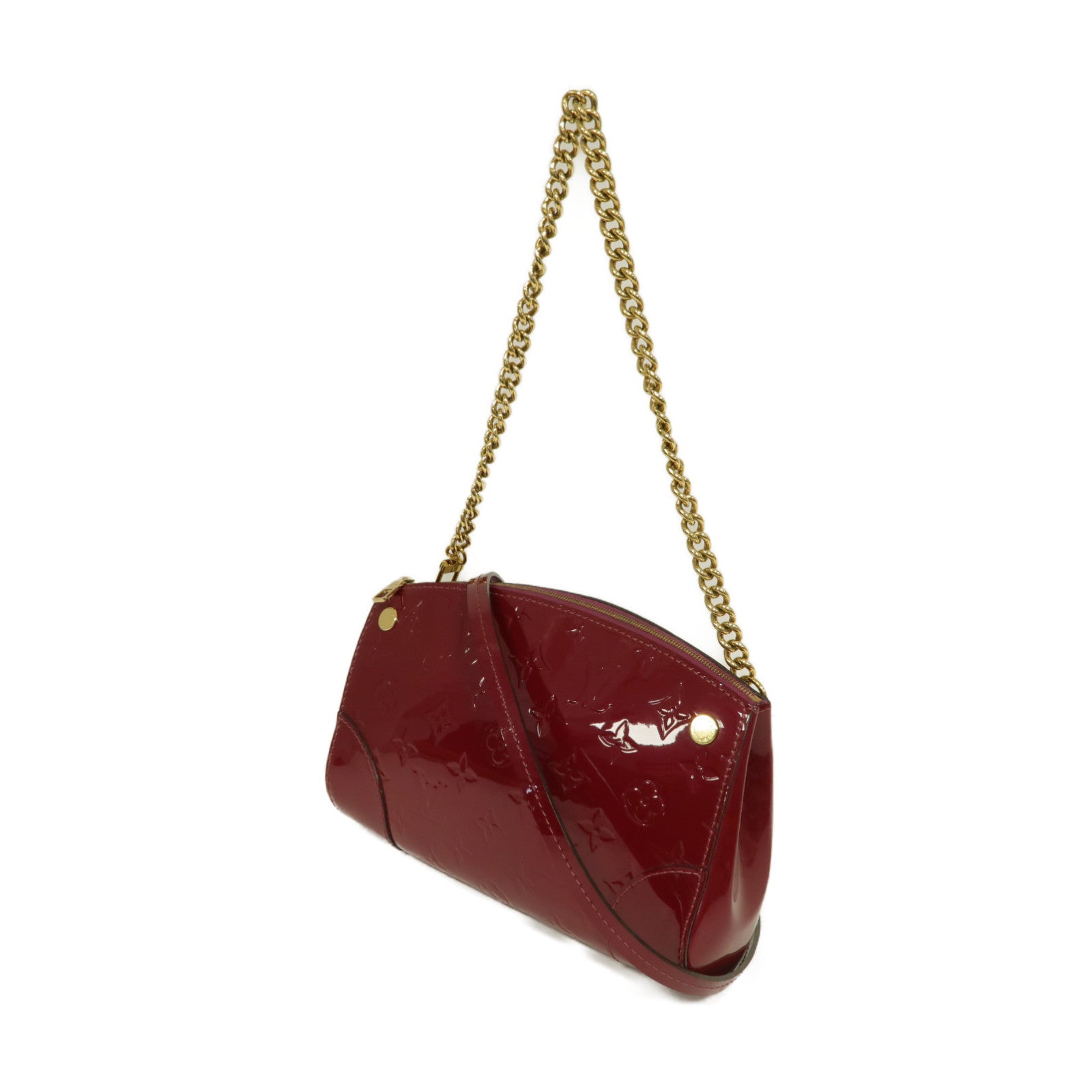 LOUIS VUITTON **【激減優惠】Vernis Santa Monica金扣肩背袋酒紅色