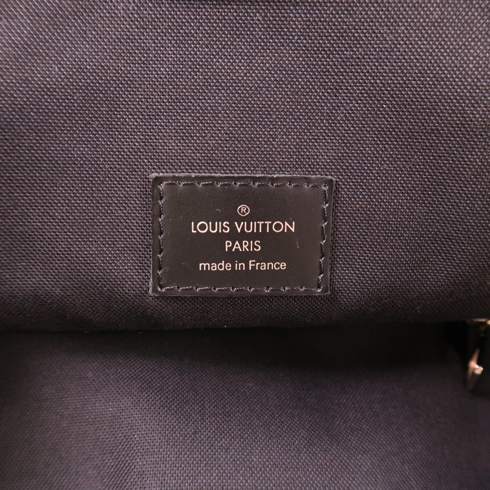 LOUIS VUITTON Damier Graphite Christopher MM銀扣背包色
