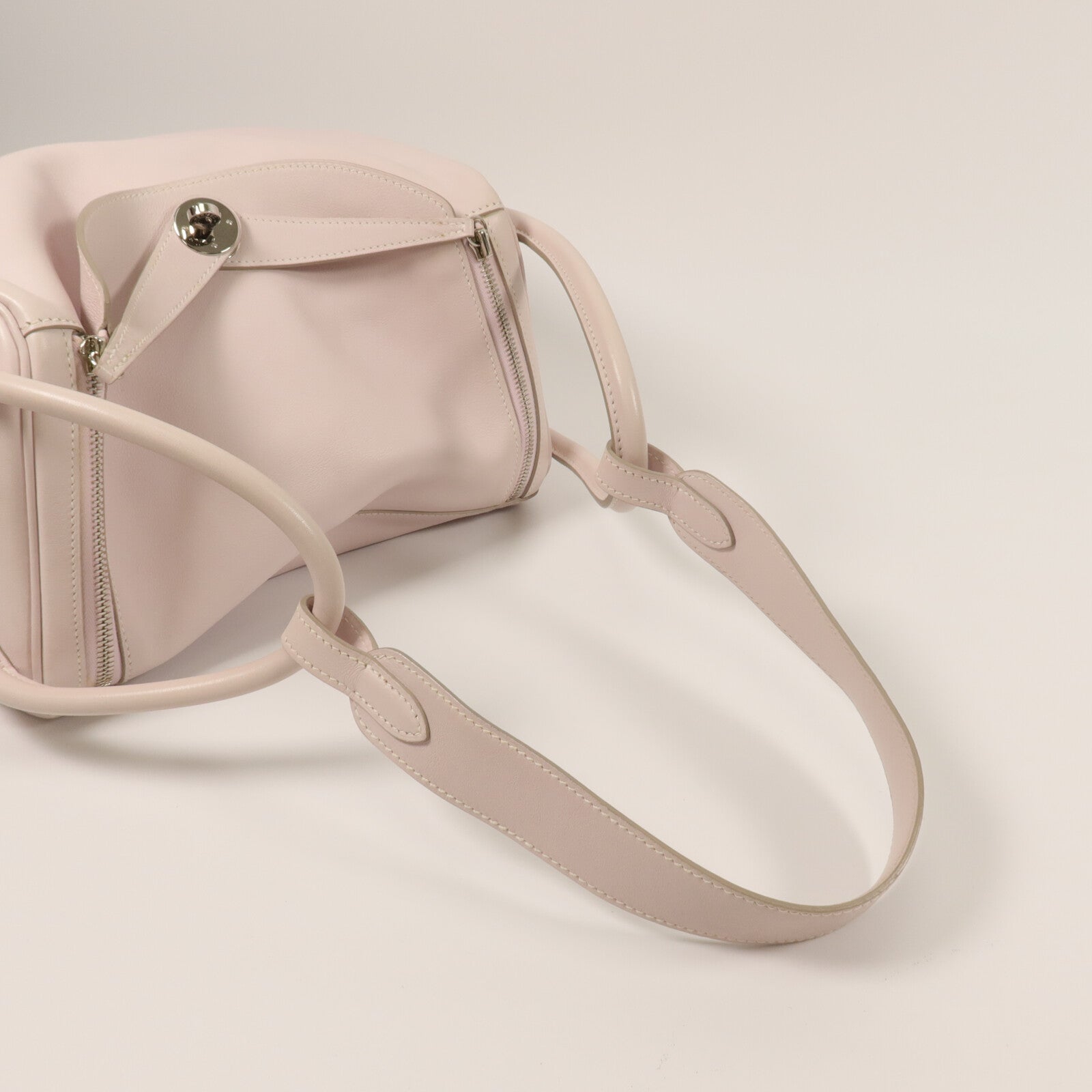 HERMES Swift皮革Lindy 30手挽肩背兩用袋Rose Dragee