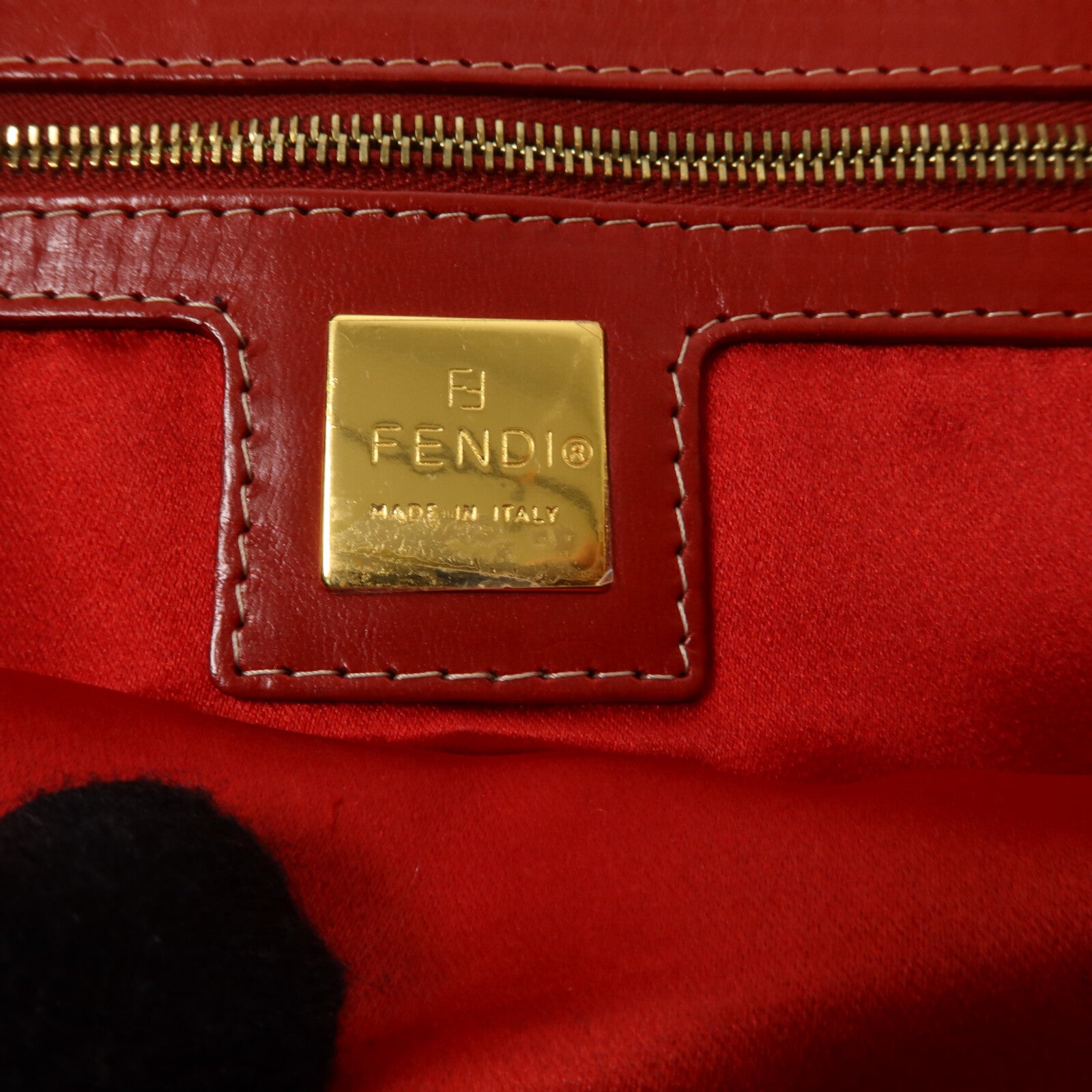 FENDI 帆布Mamma Baguette Bag肩背袋