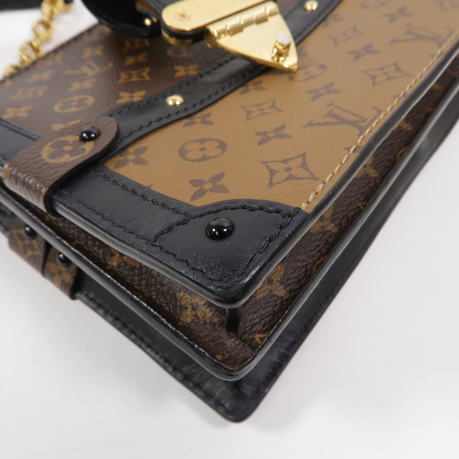 LOUIS VUITTON Monogram Reverse Trunk Clutch肩背袋
