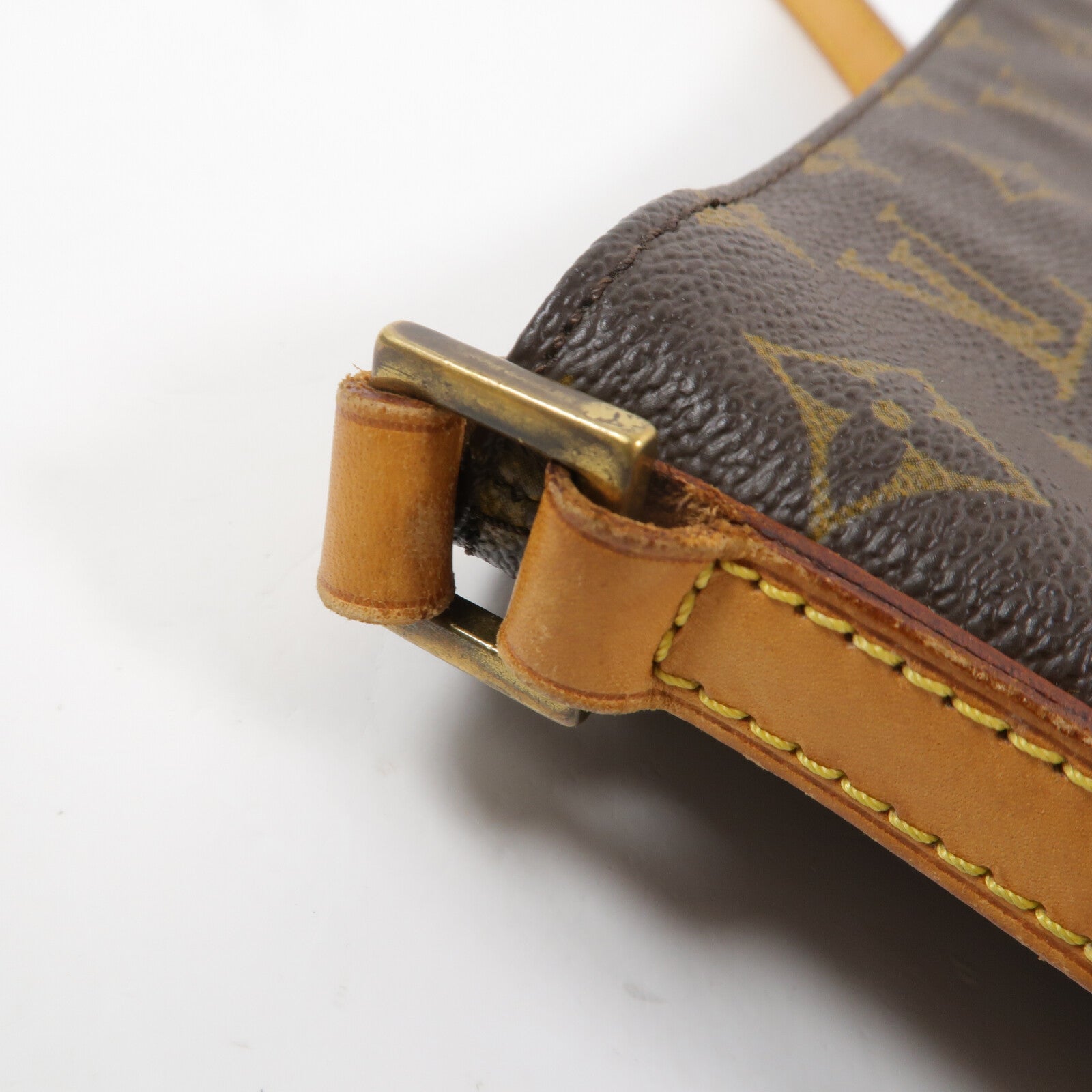 LOUIS VUITTON Monogram Trotteur肩背袋棕色