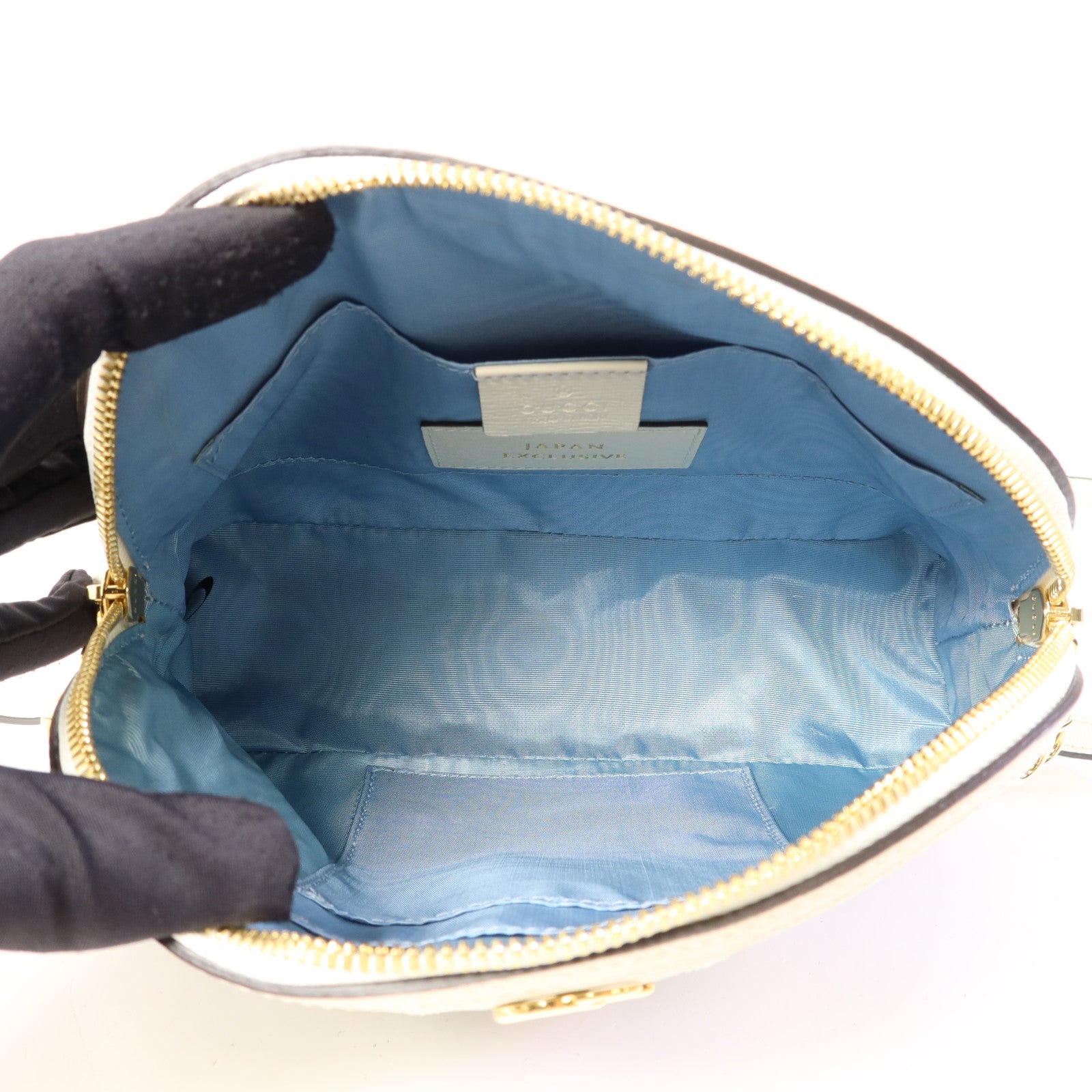 GUCCI 塗層帆布Ophidia GG Shoulder Bag金扣肩背袋