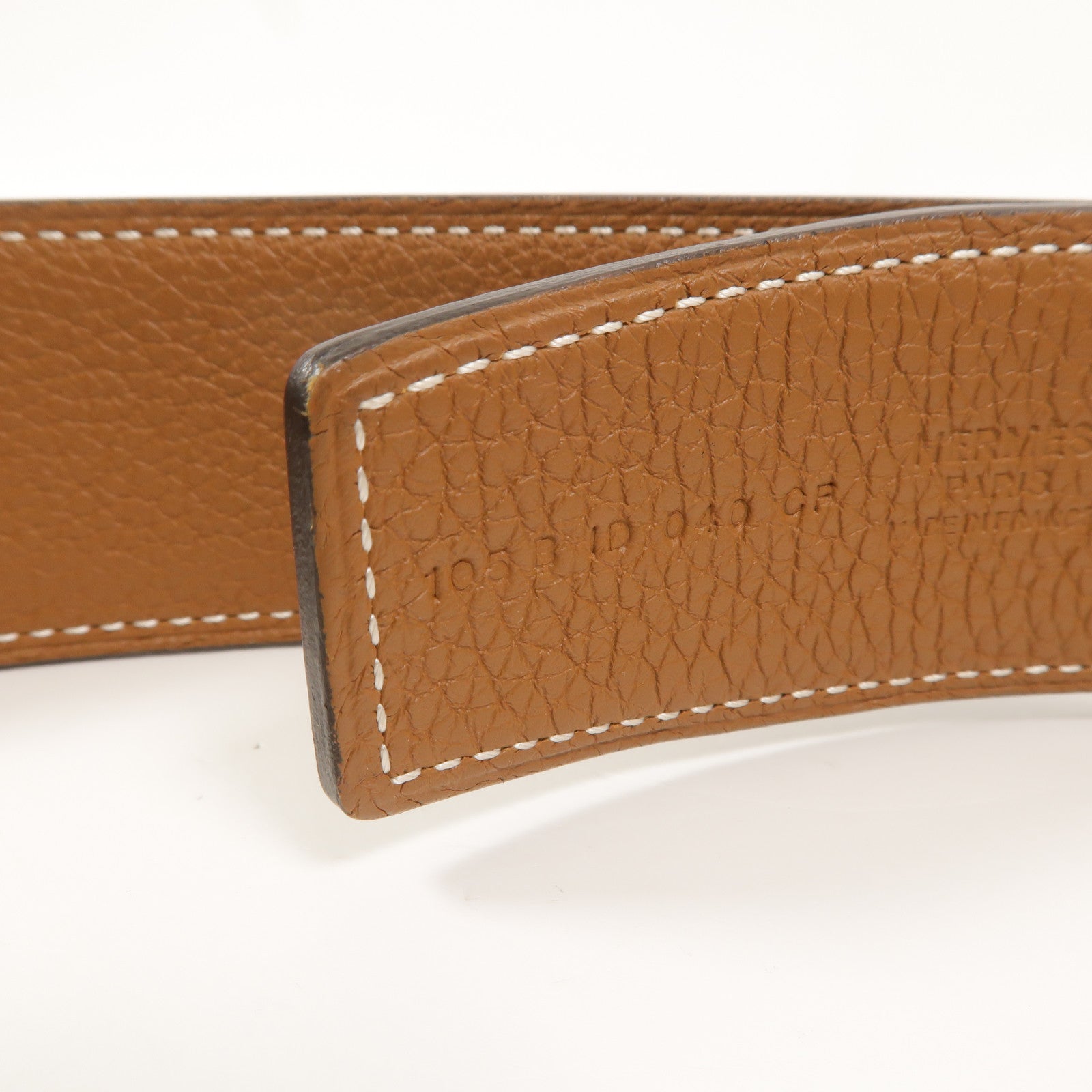 HERMES Swift/Epsom皮革Constance H Logo Reversible Buckle Belt皮帶Noir/Gold