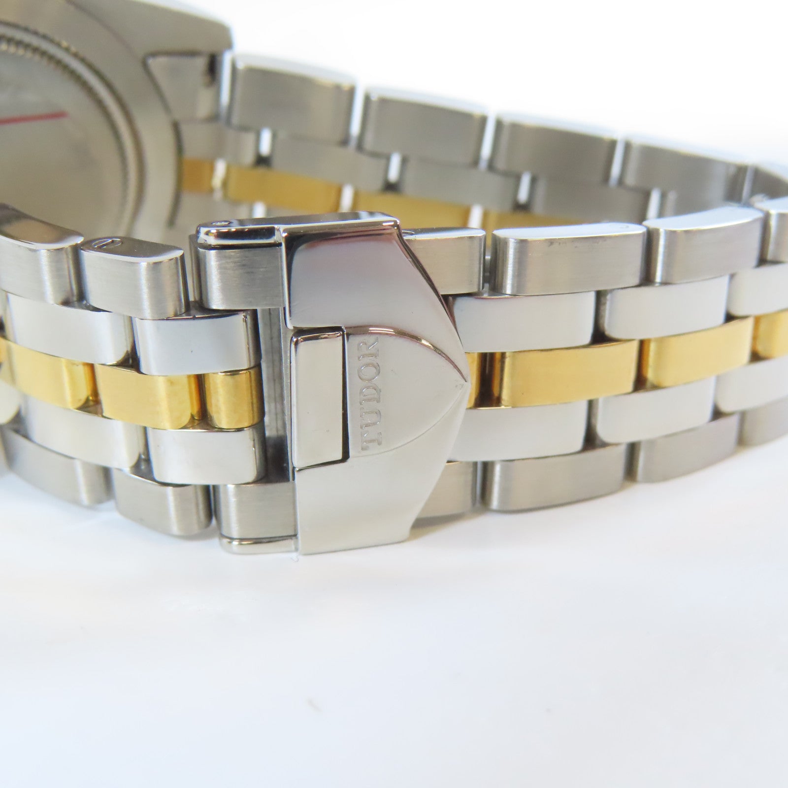 TUDOR Glamour Date不鏽鋼/18K黃金手錶自動機芯金色