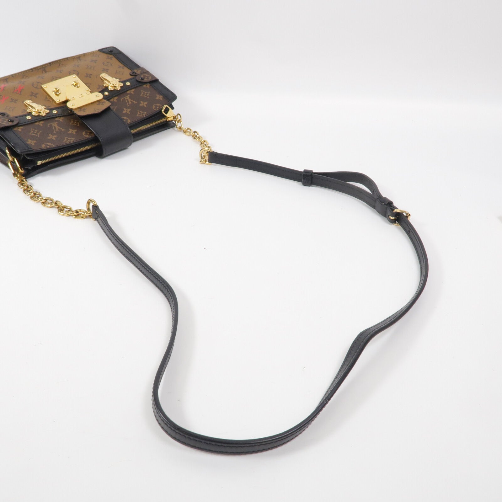 LOUIS VUITTON Monogram Reverse Trunk Clutch肩背袋