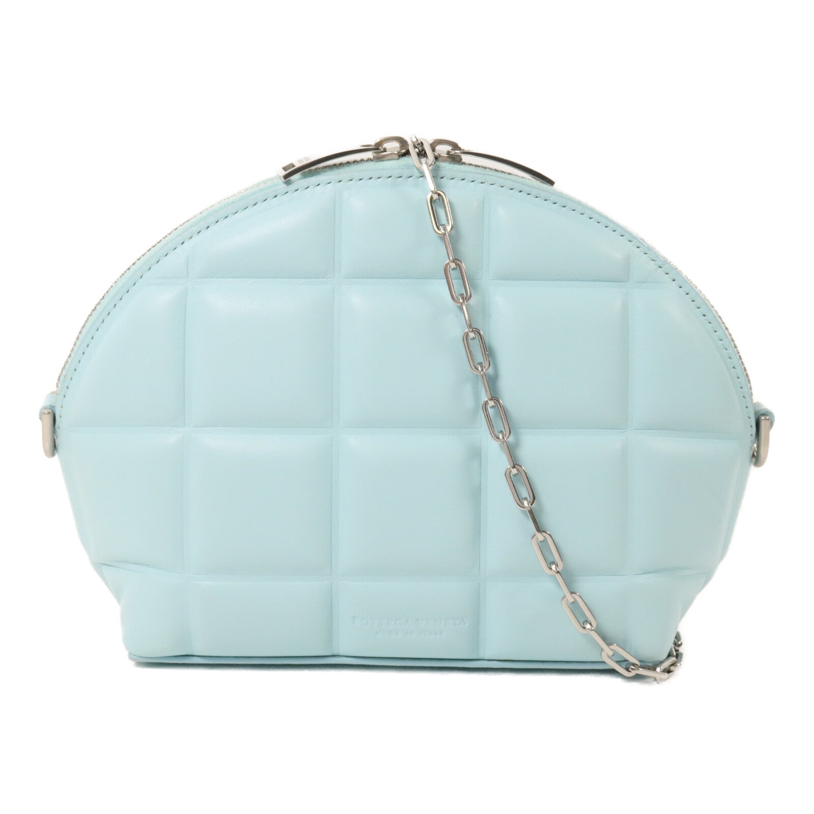 BOTTEGA VENETA 羊皮皮革Moon Padded鏈帶肩背袋