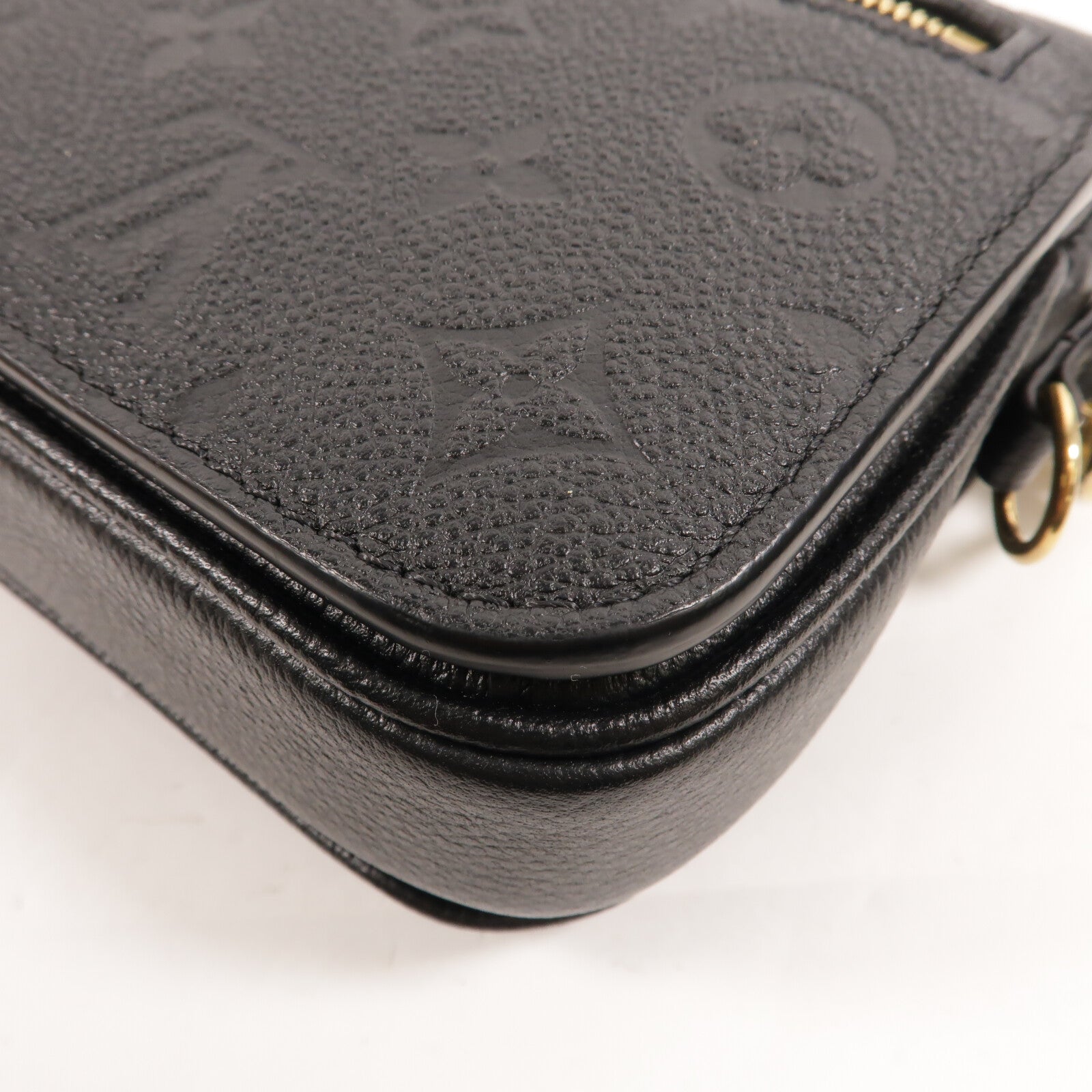 LOUIS VUITTON Monogram Empreinte Pochette Metis East West鏈帶手挽肩背兩用袋