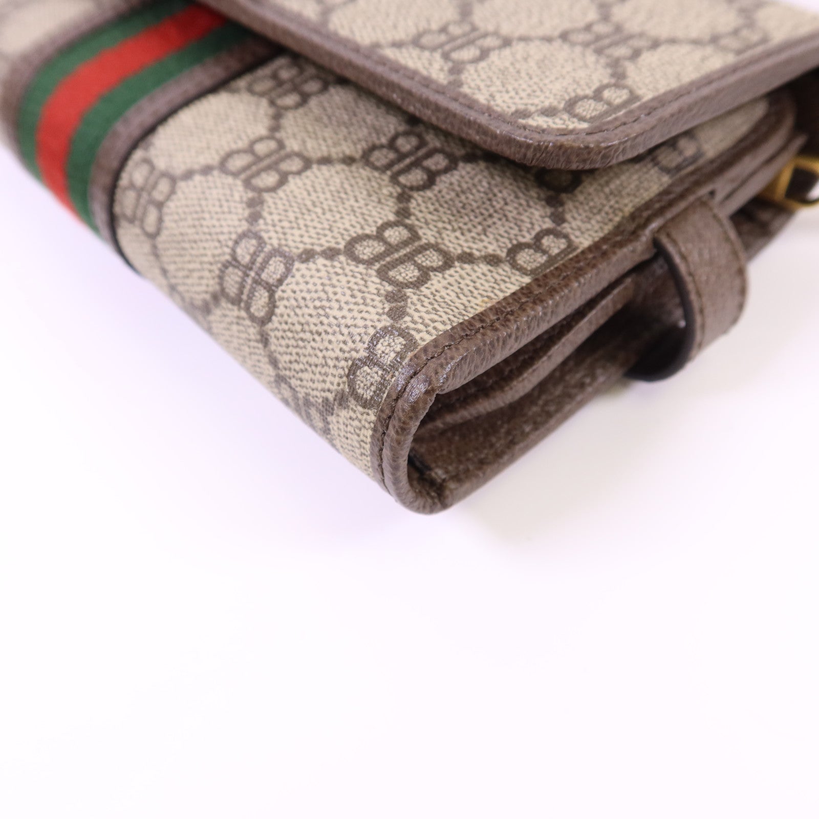 GUCCI 【激減優惠】塗層帆布Gucci x Balenciaga The Hacker Mini Bag金扣肩背袋