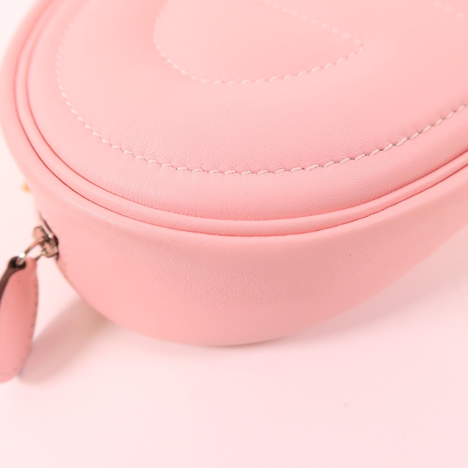 HERMES Swift皮革In The Loop Belt Bag銀扣腰包3Q Rose Sakura