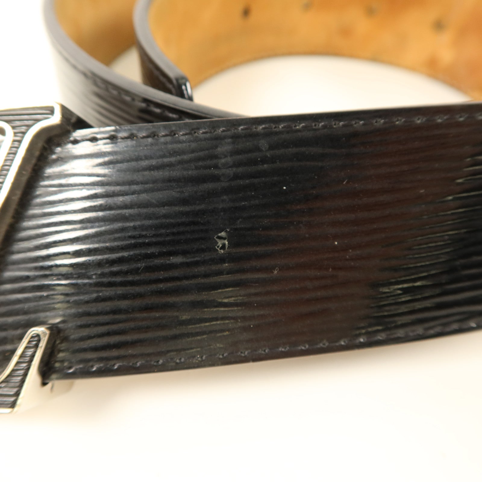 LOUIS VUITTON Epi Initials Belt 80cm皮帶