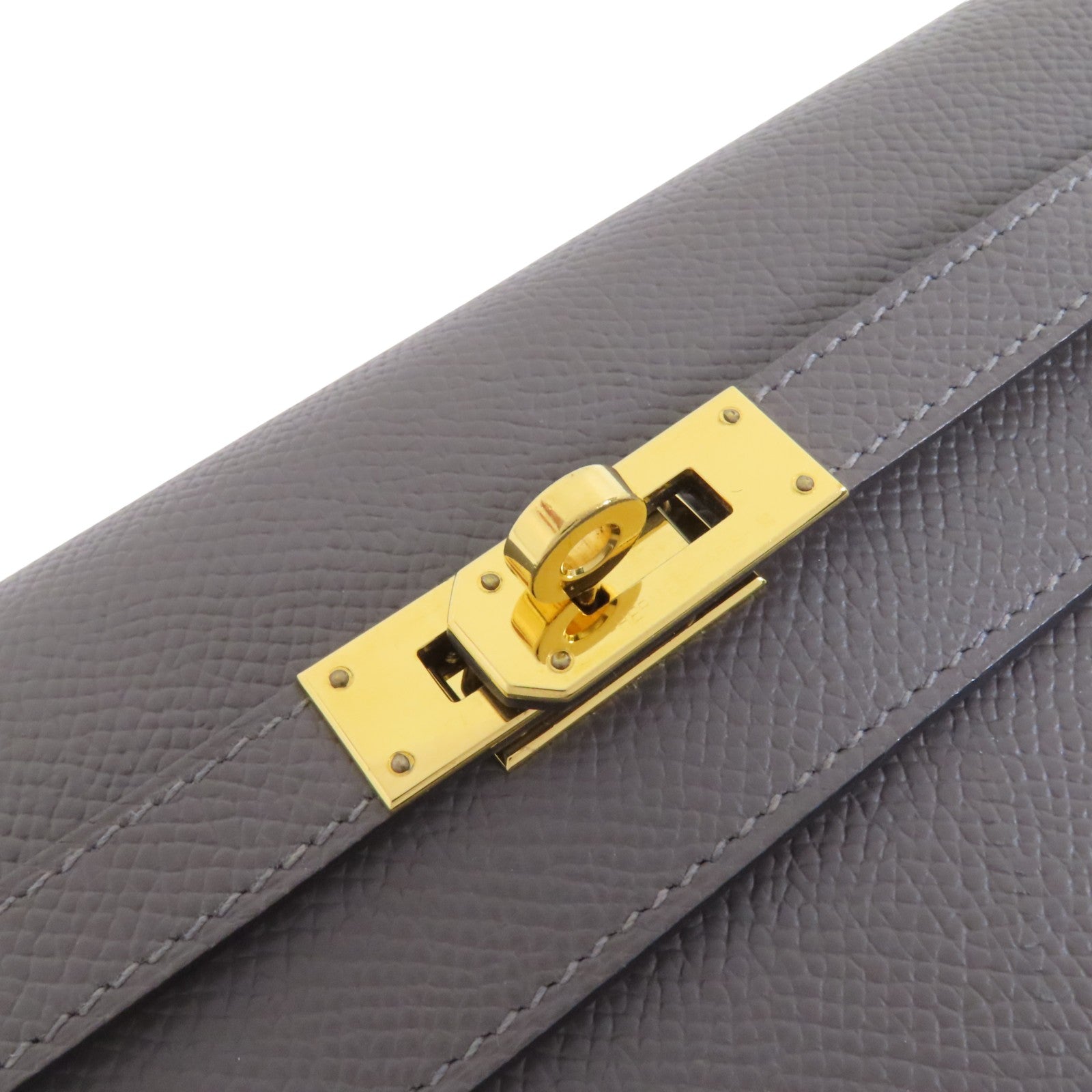 HERMES Epsom皮革Kelly To Go金扣肩背袋