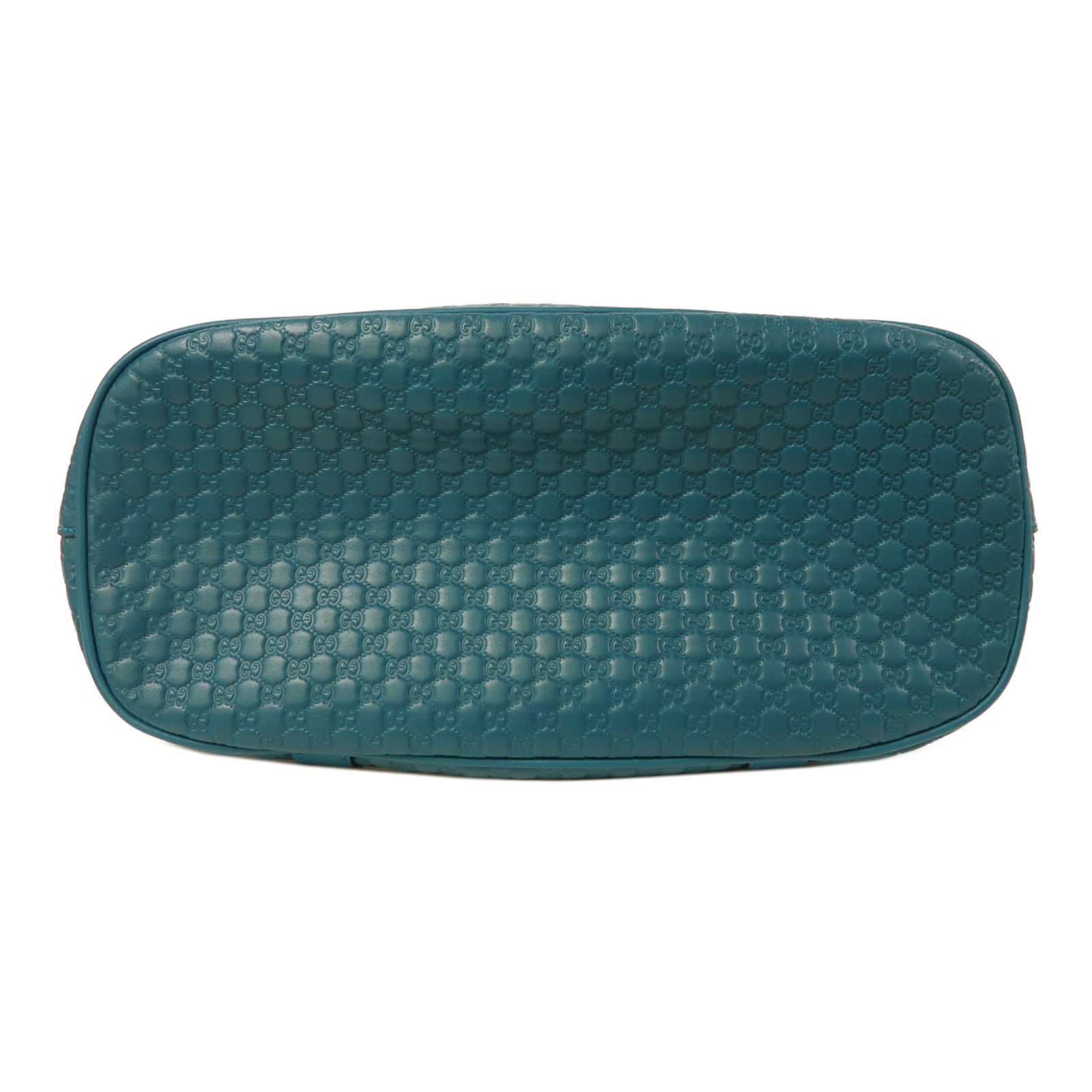 GUCCI 牛皮皮革Micro Guccissima金扣手挽肩背兩用袋藍色