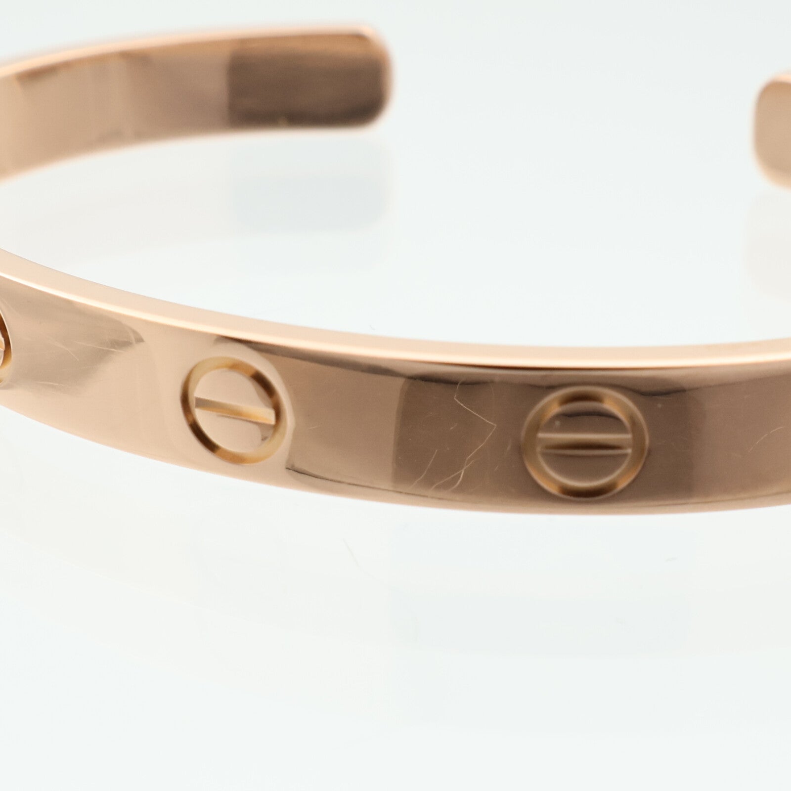 CARTIER 18K玫瑰金Love Bangle Open手鐲Cartier#16