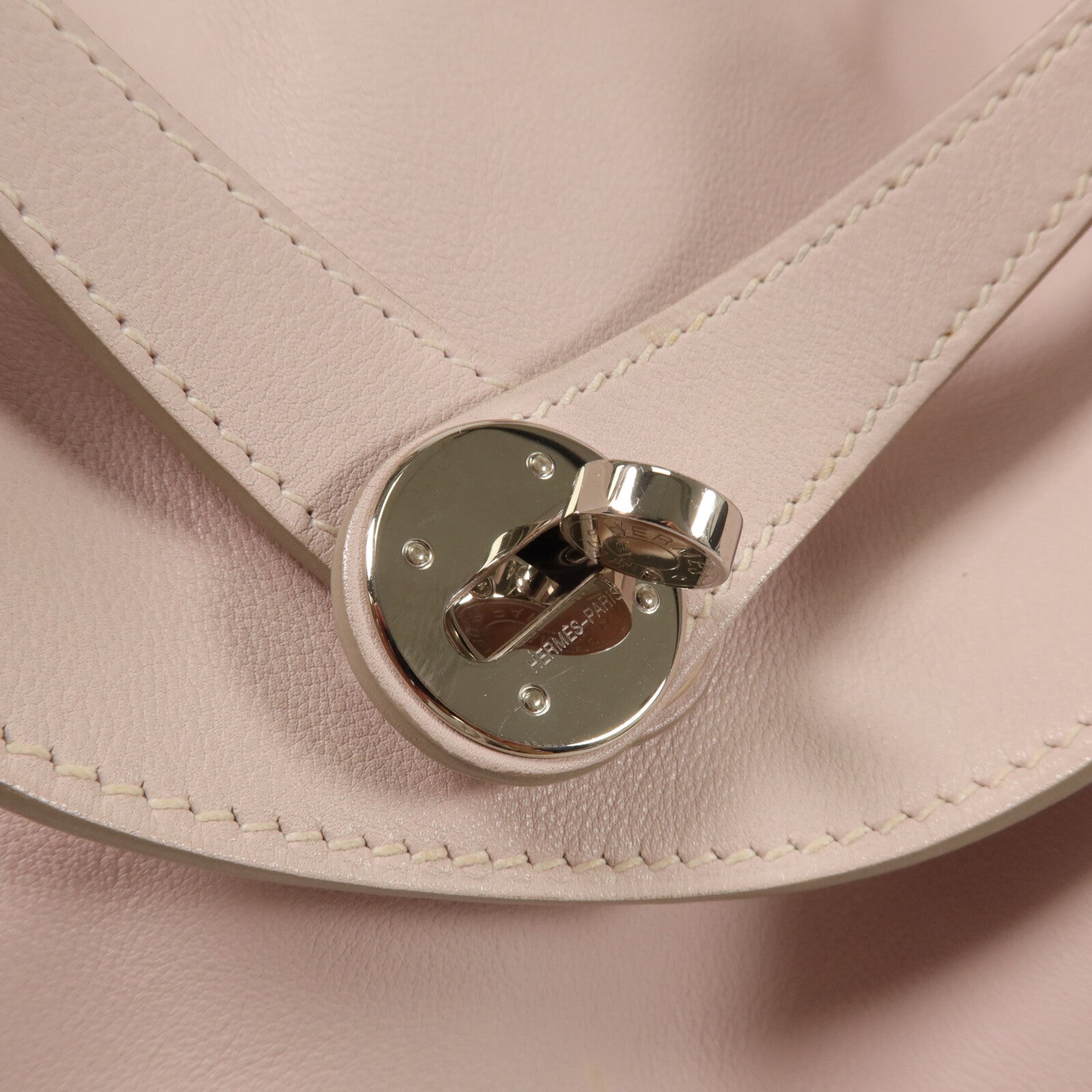 HERMES Swift皮革Lindy 30手挽肩背兩用袋Rose Dragee