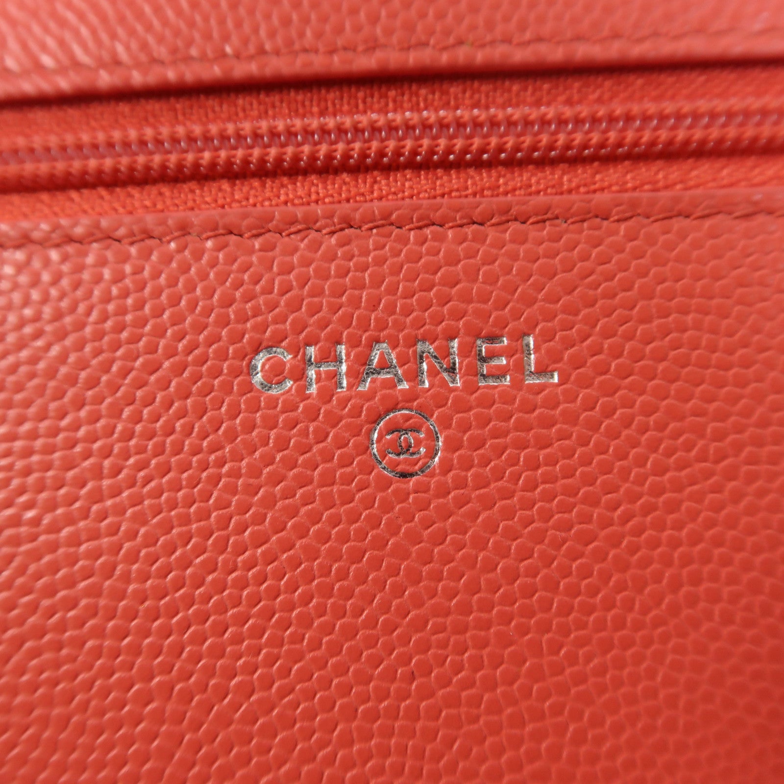 CHANEL 牛皮皮革WOC Wallet On Chain銀扣鏈帶肩背袋