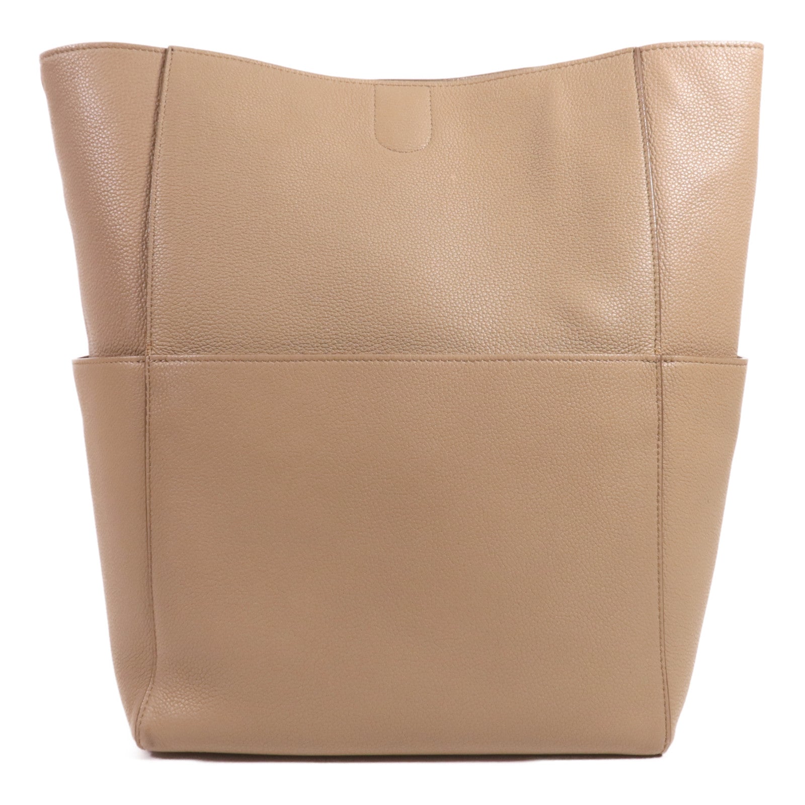 CELINE 【激減優惠】牛皮皮革Sangle Bucket Large金扣肩背袋