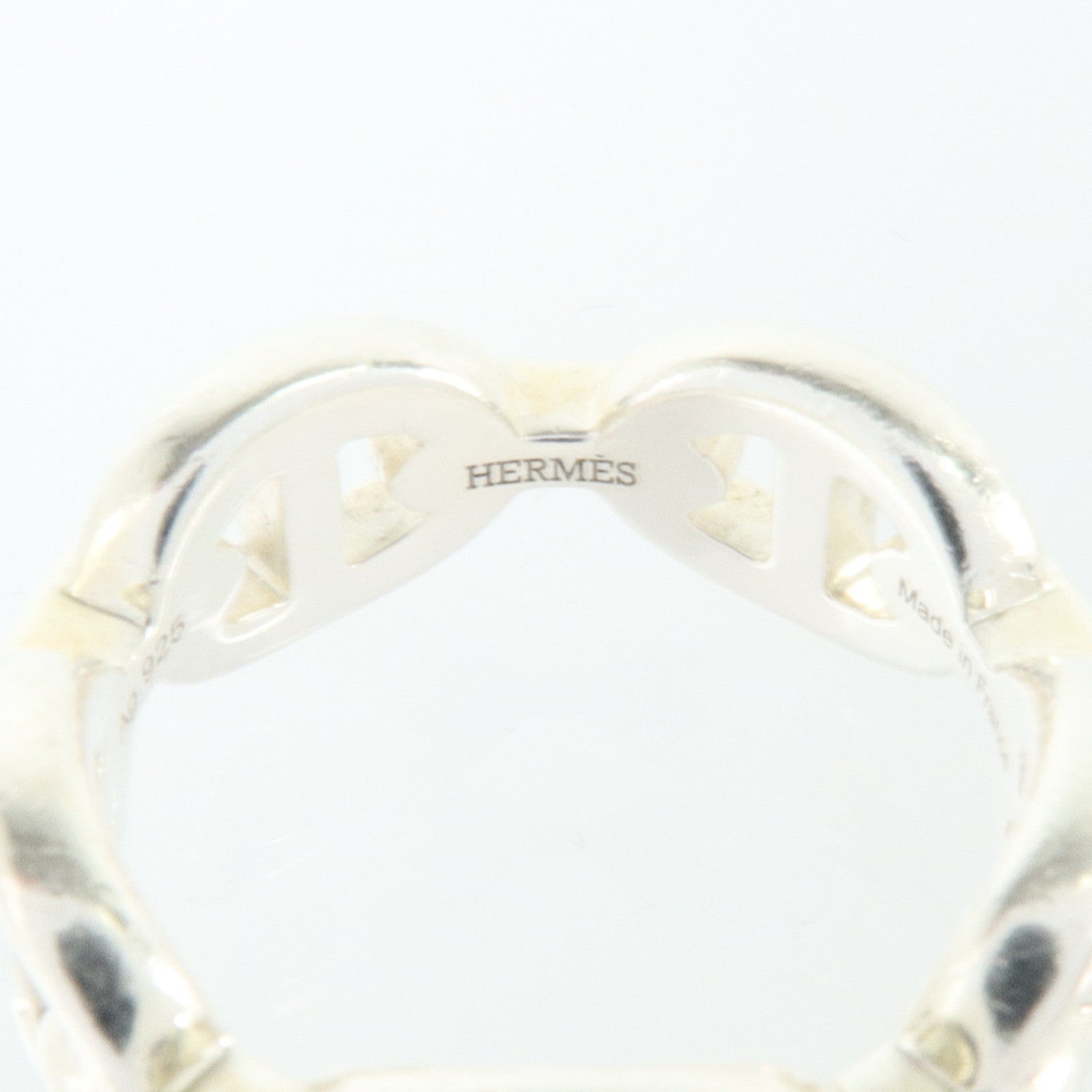HERMES 925純銀Chaine D'Ancre Ring戒指
