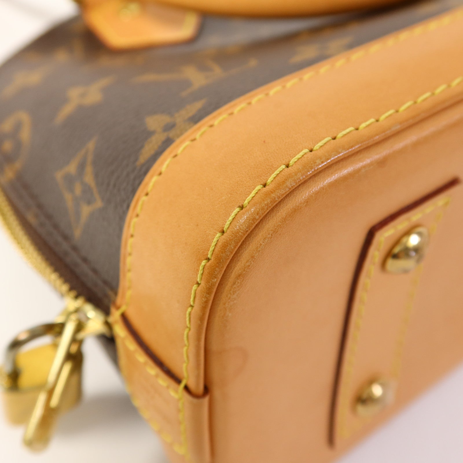 LOUIS VUITTON Monogram Alma BB金扣手挽肩背兩用袋