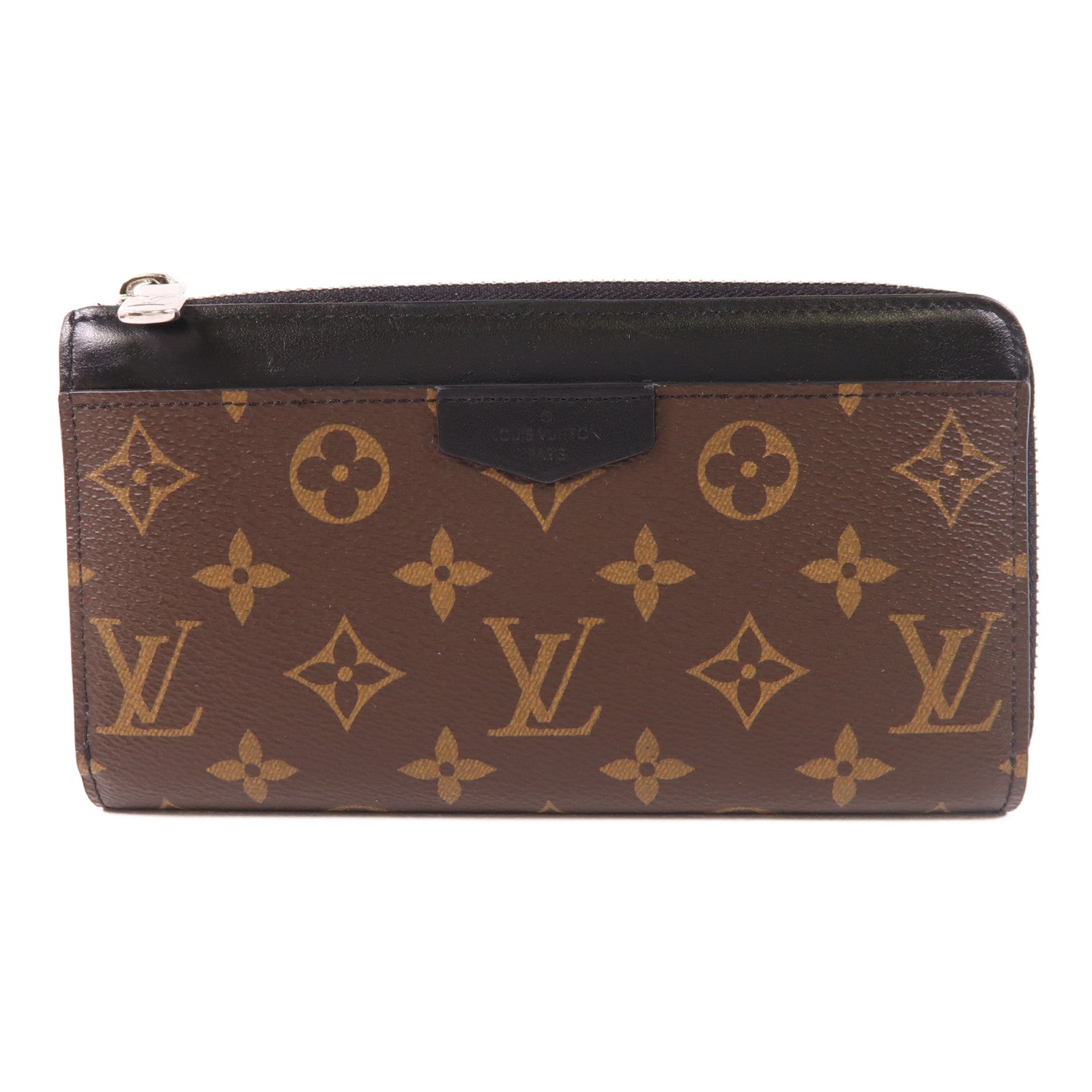 LOUIS VUITTON Monogram Zipper Dragonne銀扣長錢包