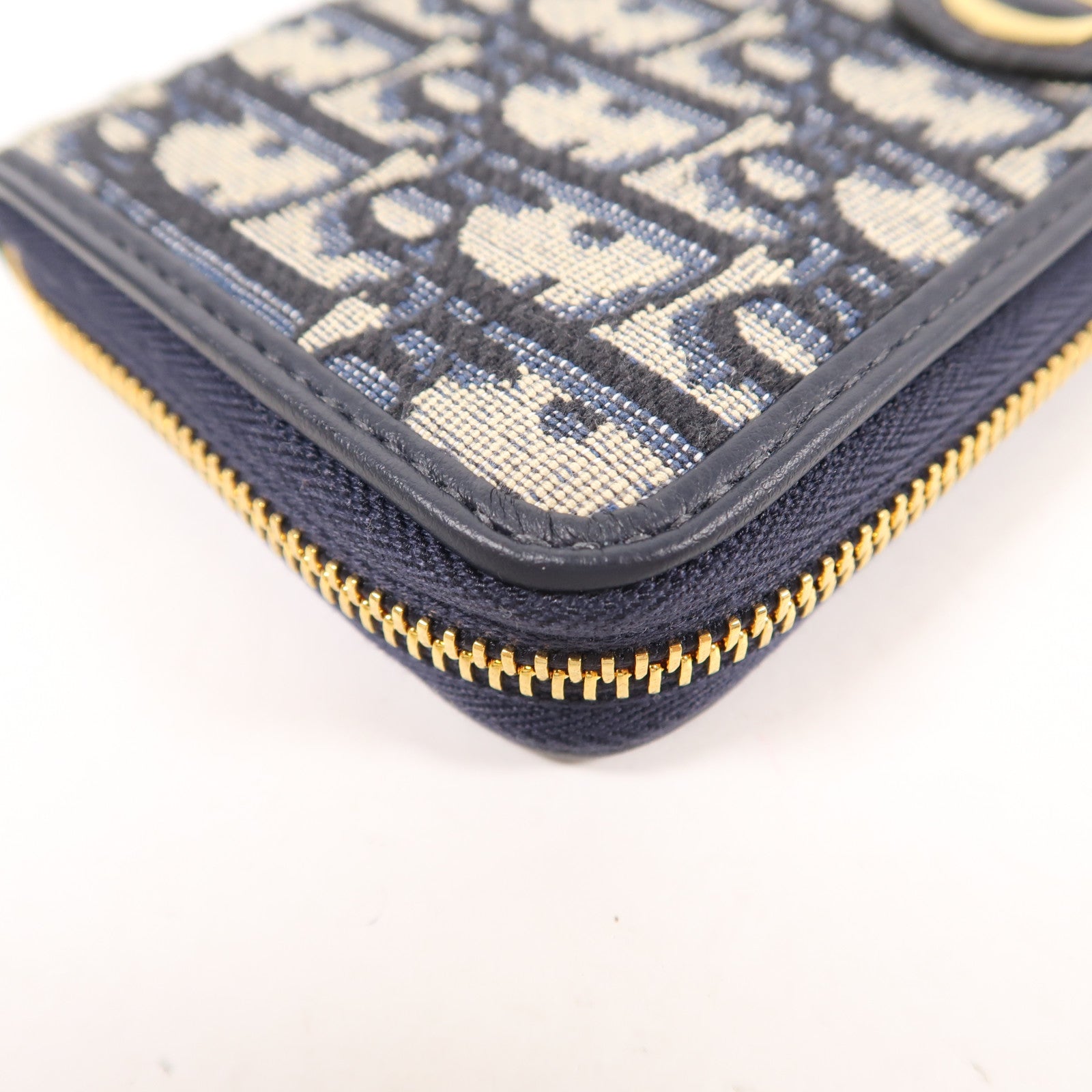 Dior 帆布30 Montaigne Voyageur金扣長錢包