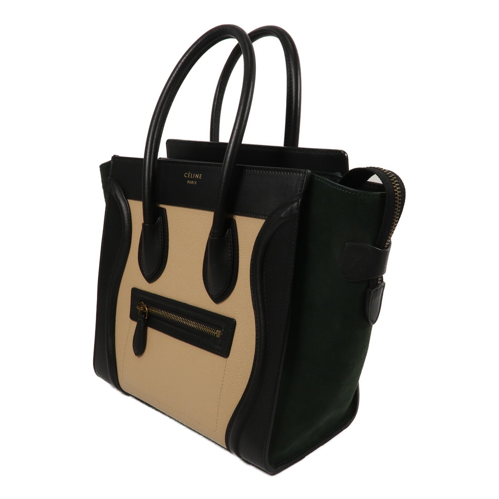 CELINE 牛皮/麂皮皮革Mirco Luggage手挽袋