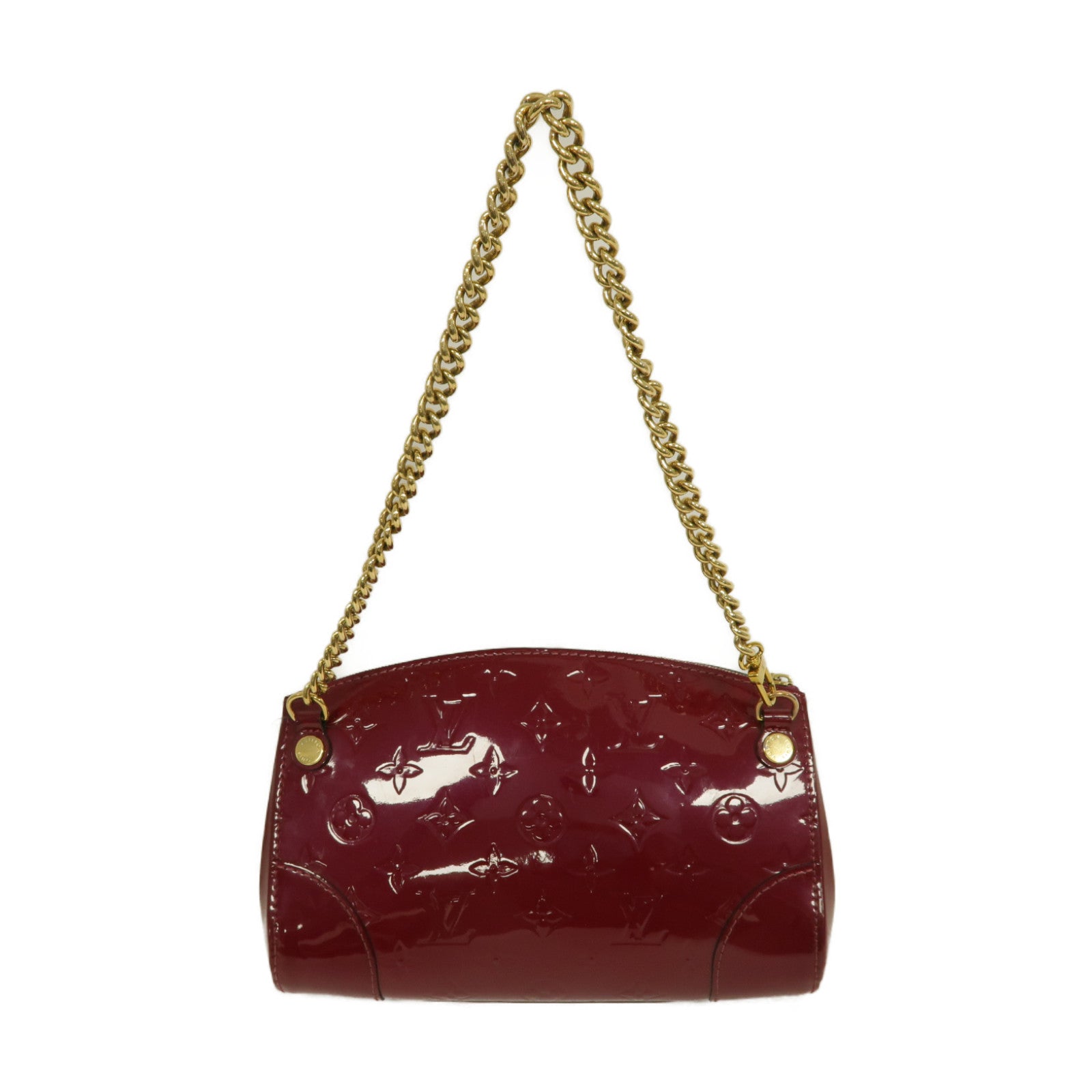 LOUIS VUITTON **【激減優惠】Vernis Santa Monica金扣肩背袋酒紅色