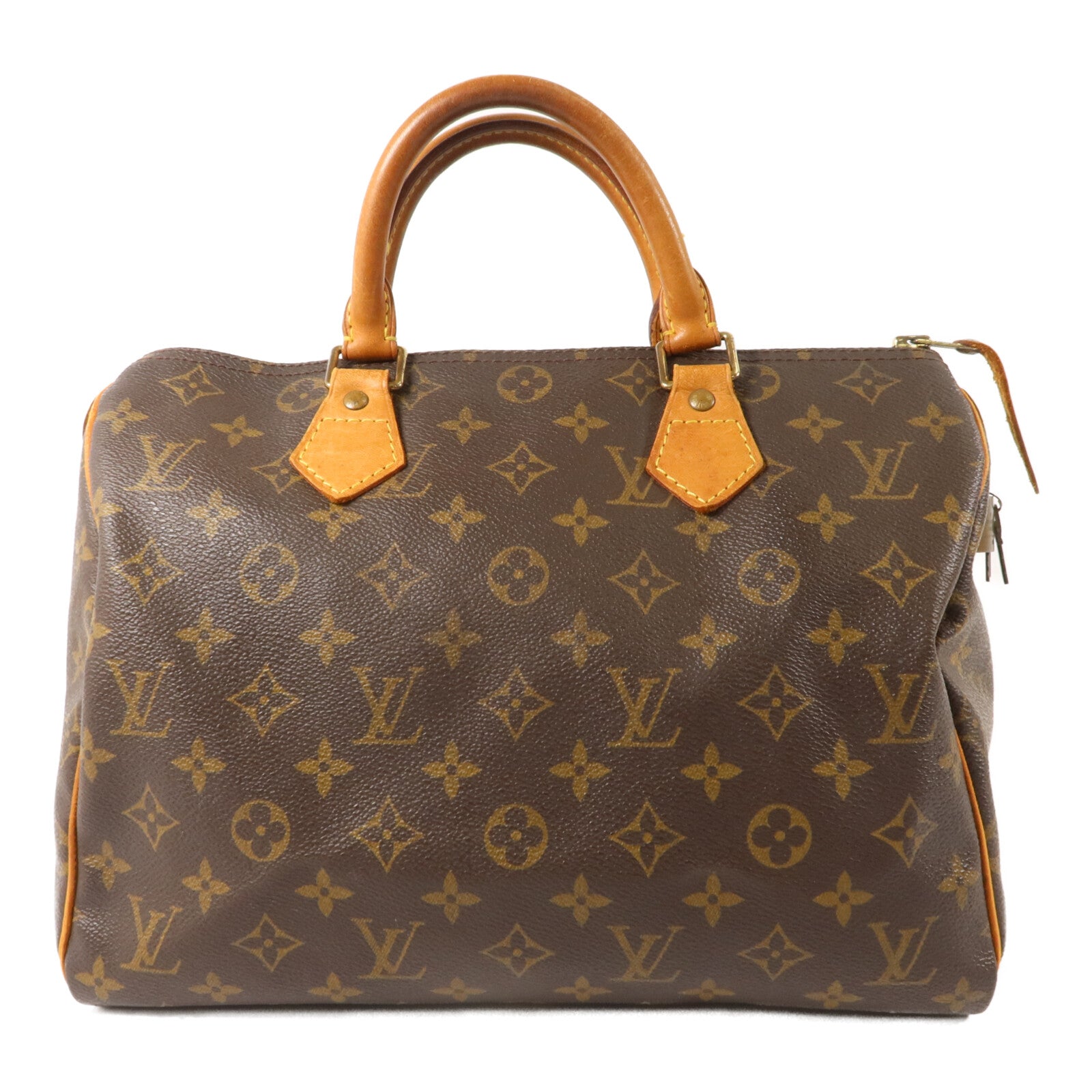LOUIS VUITTON Monogram Speedy 30金扣手挽袋