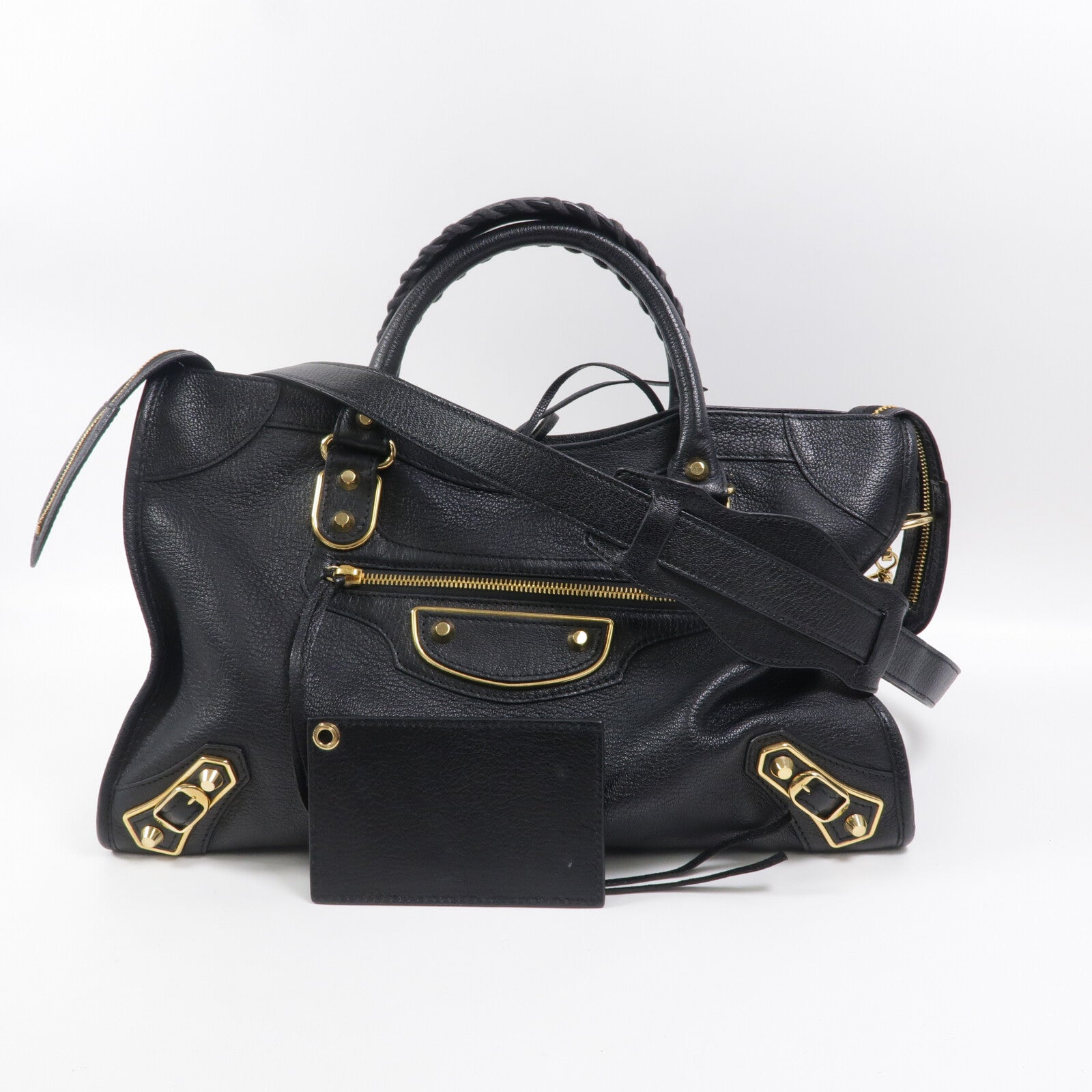 BALENCIAGA 牛皮皮革Metallic Edge City手挽肩背兩用袋