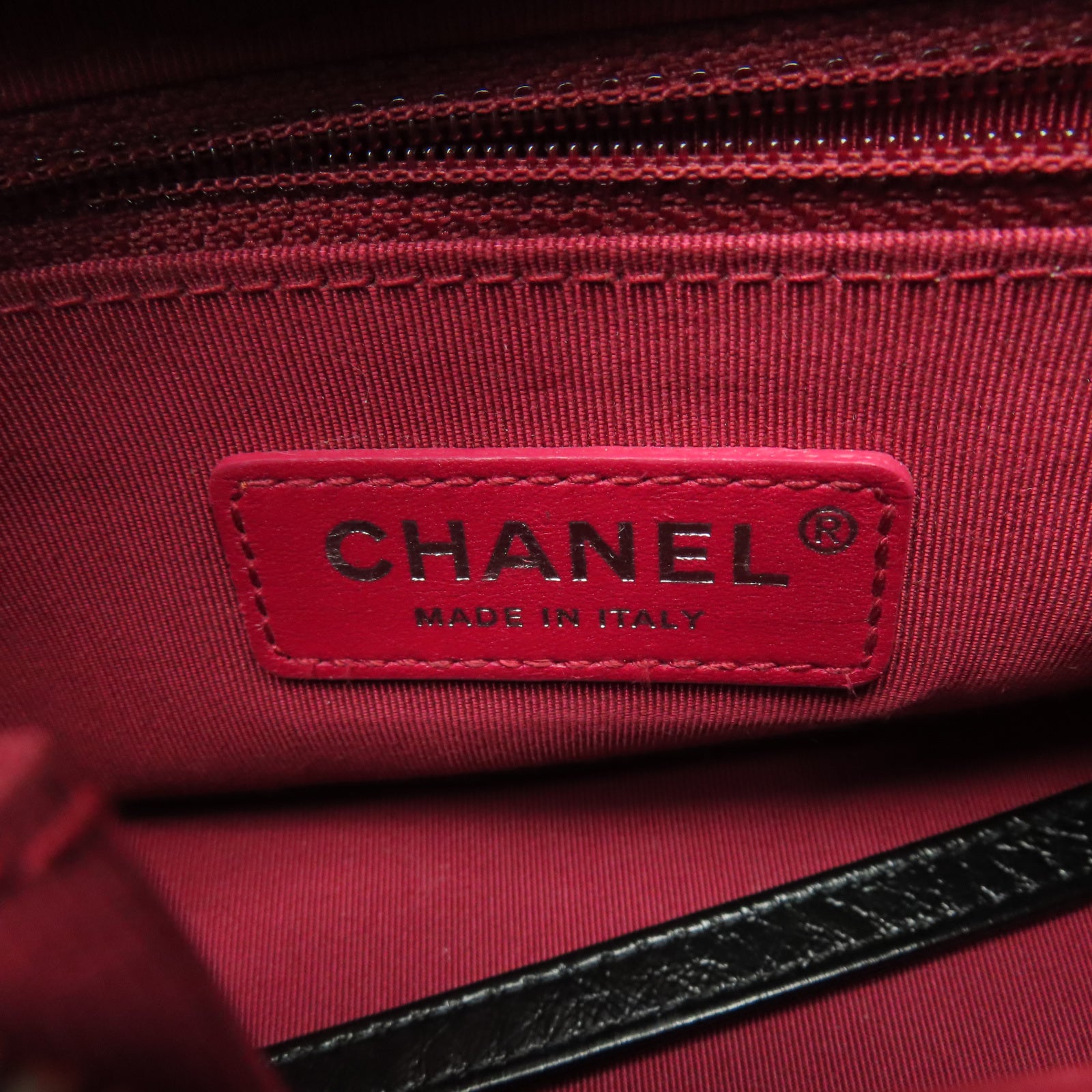 CHANEL 【清倉大減價】菱格牛皮皮革Gabrielle Small金銀扣鏈帶肩背袋海軍藍色