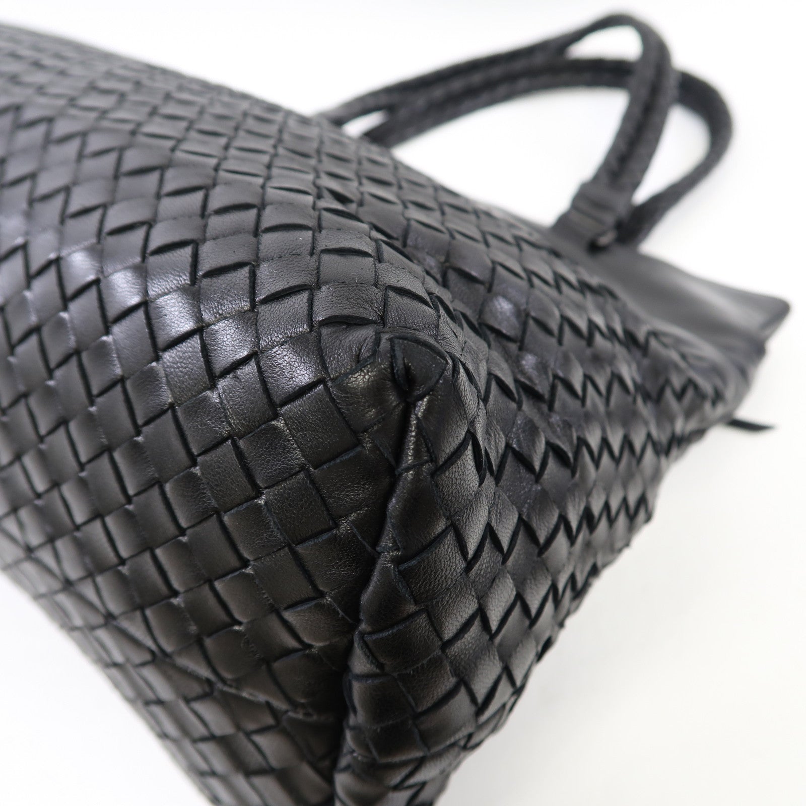 BOTTEGA VENETA 織紋牛皮皮革Shoulder Bag肩背袋黑色