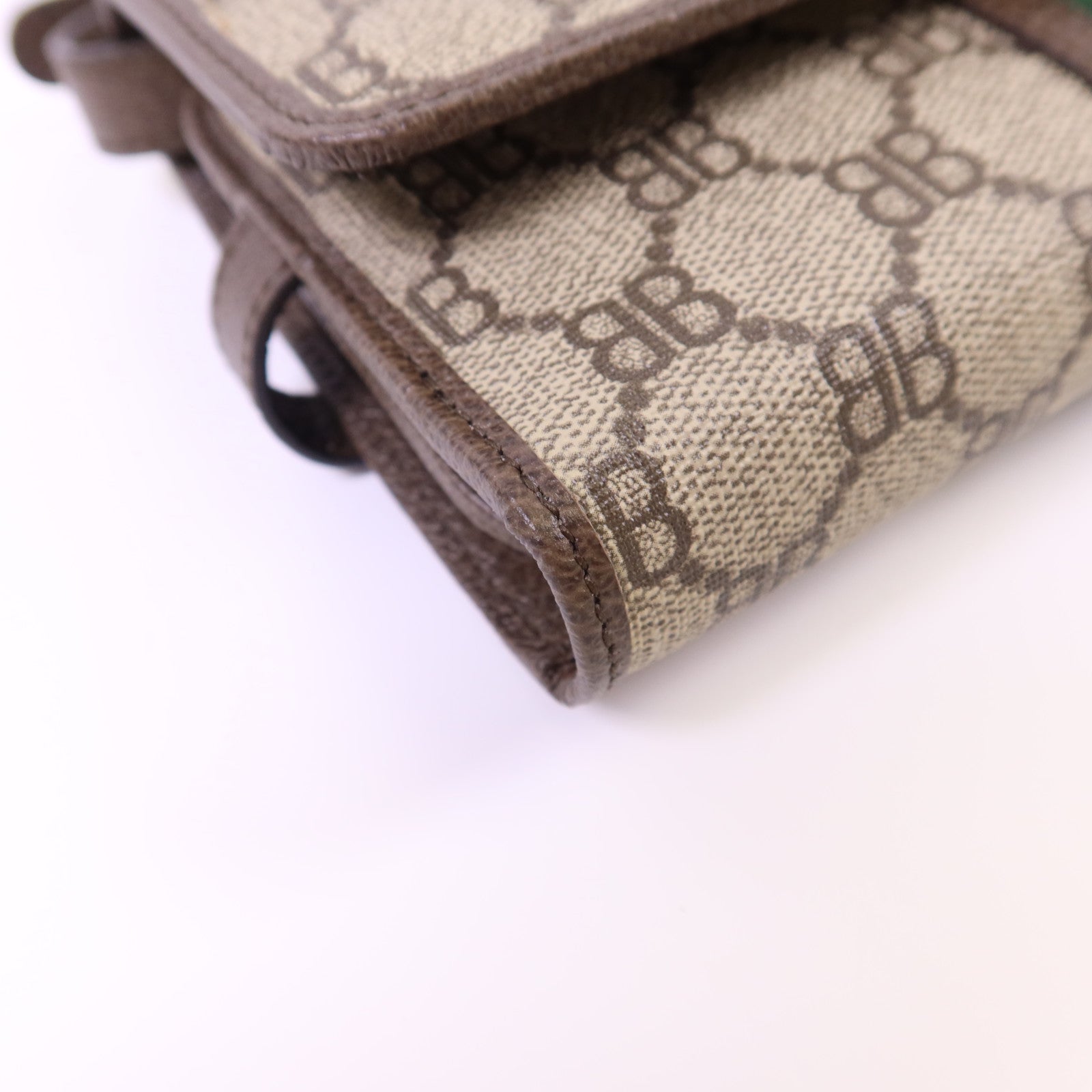 GUCCI 【激減優惠】塗層帆布Gucci x Balenciaga The Hacker Mini Bag金扣肩背袋