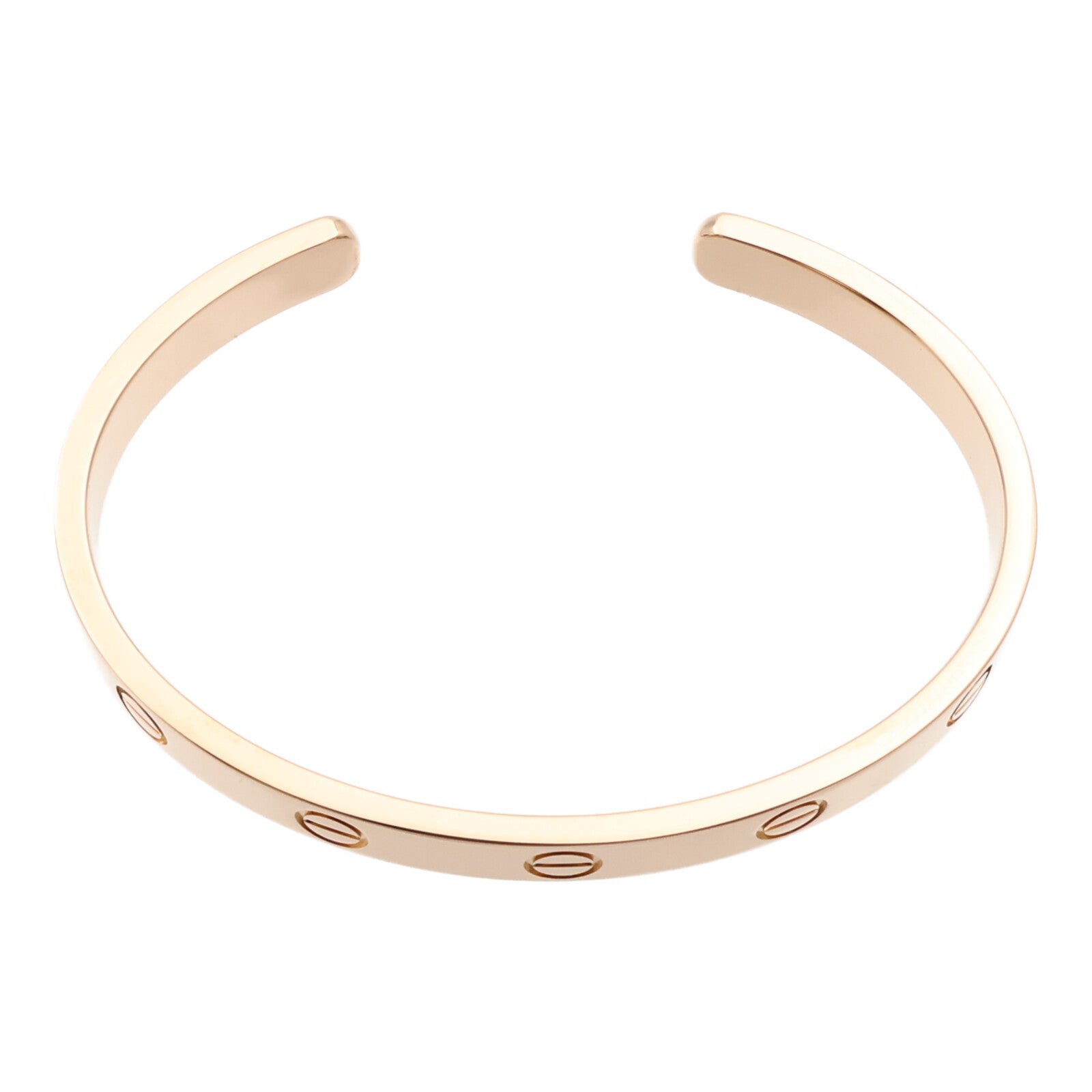 CARTIER 18K玫瑰金Love Bangle Open手鐲Cartier#16