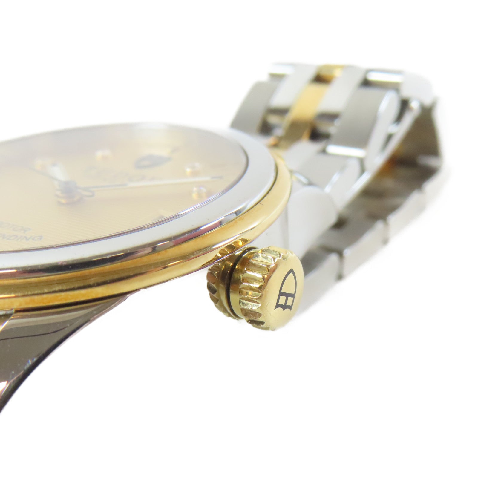TUDOR Glamour Date不鏽鋼/18K黃金手錶自動機芯金色
