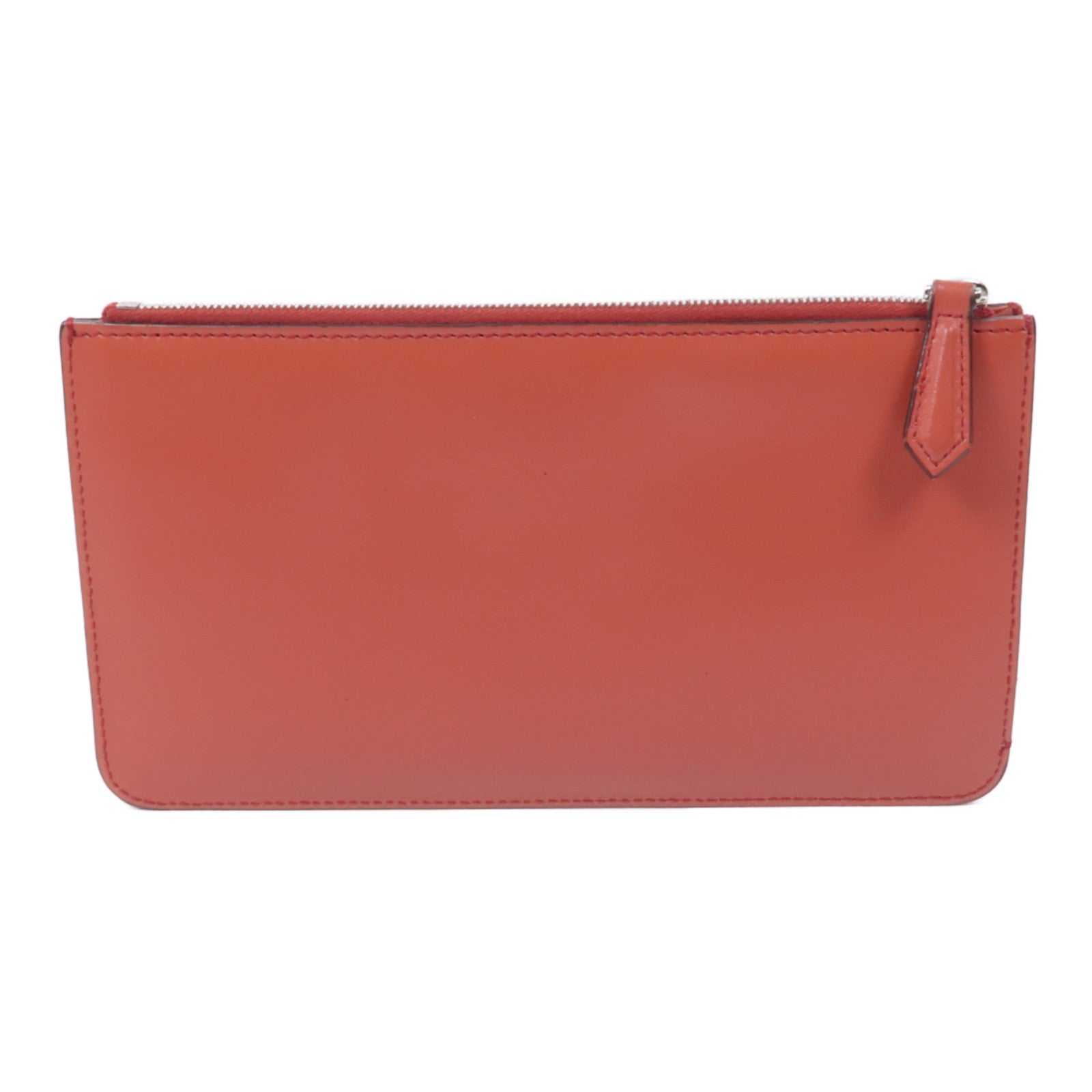 FENDI 牛皮皮革Clutch銀扣手拿包