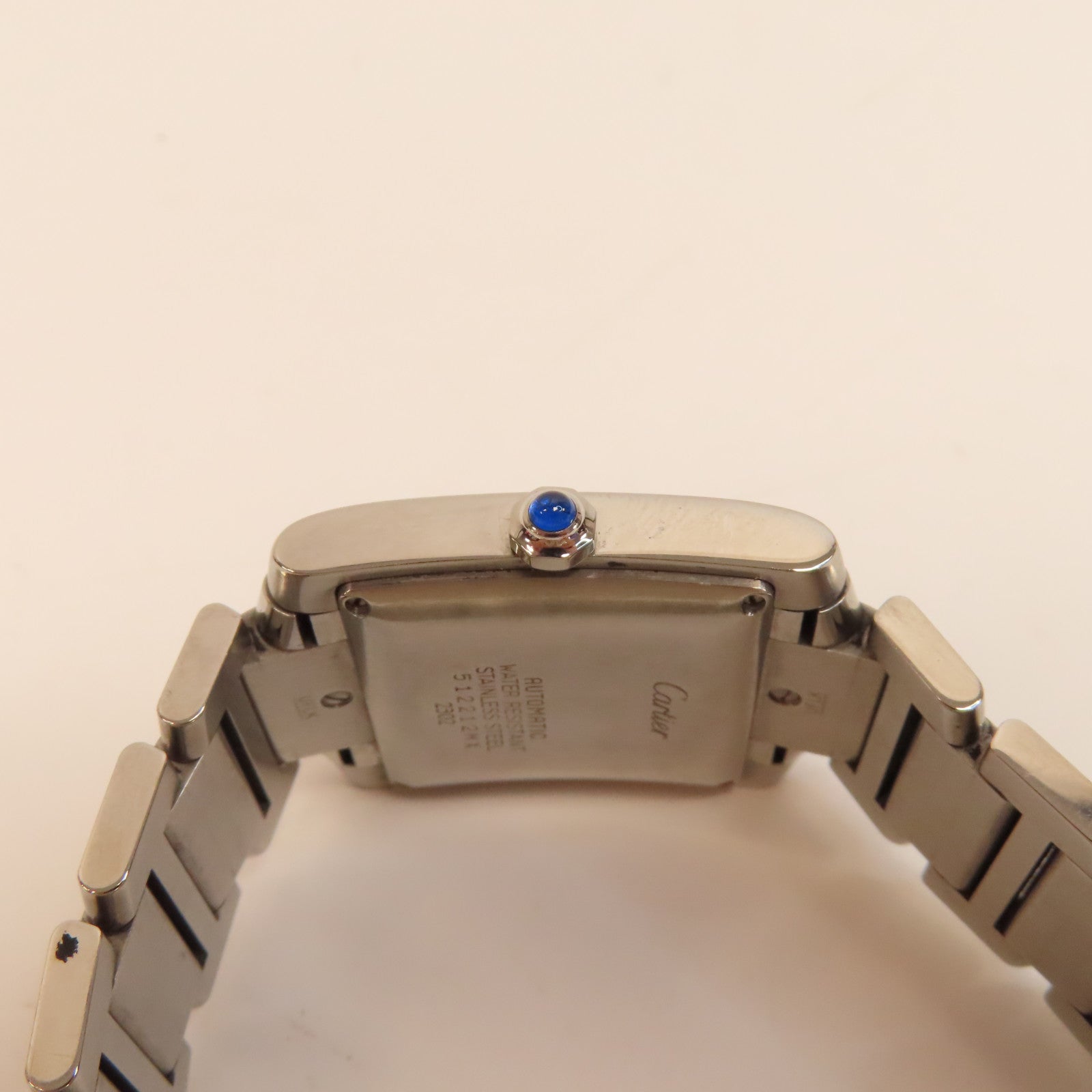 CARTIER Tank Francaise不鏽鋼手錶自動機芯白色