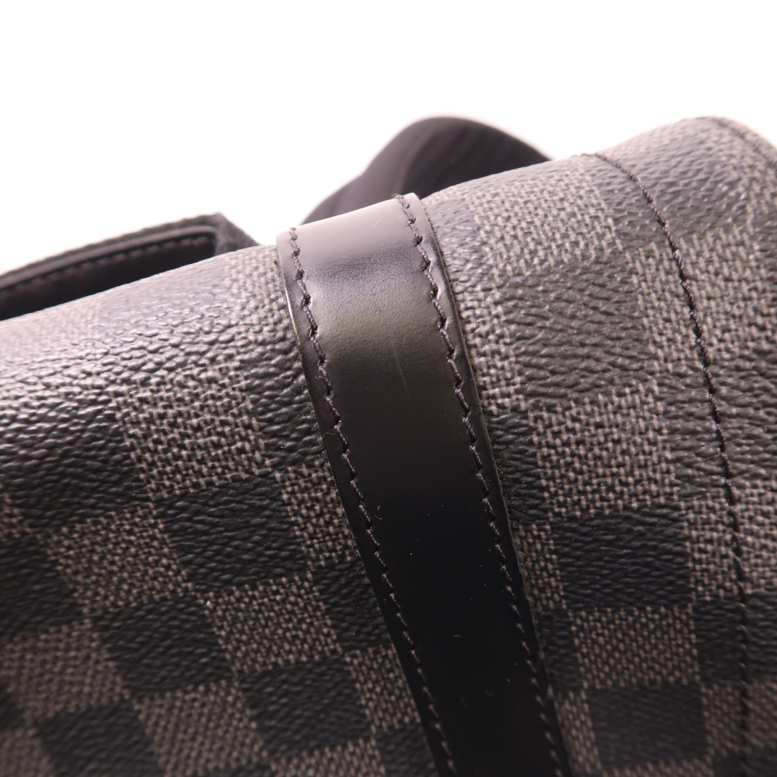 LOUIS VUITTON Damier Graphite Christopher MM銀扣背包色