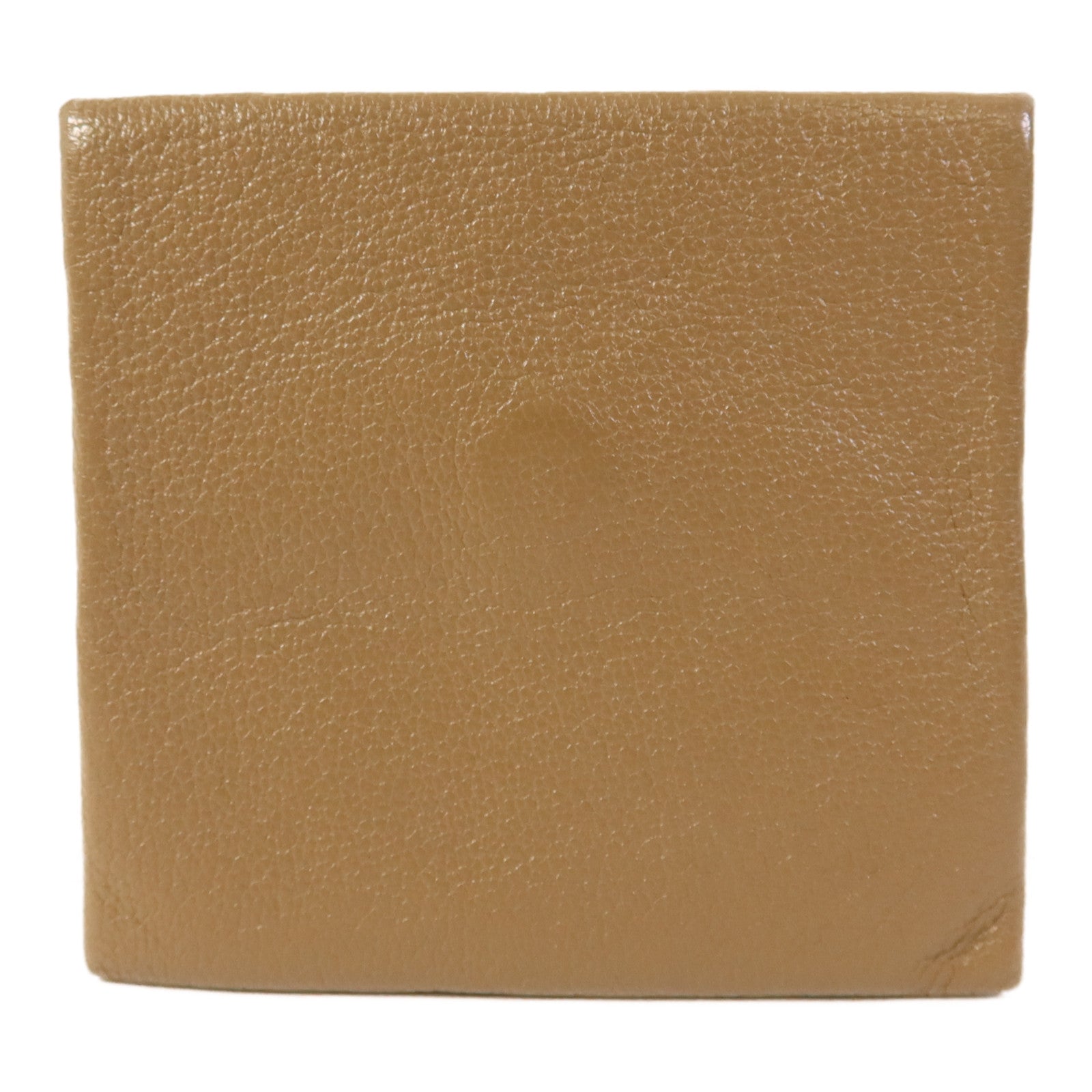 HERMES Chevre皮革Bastia Coin Purse銀扣零錢包Etoupe