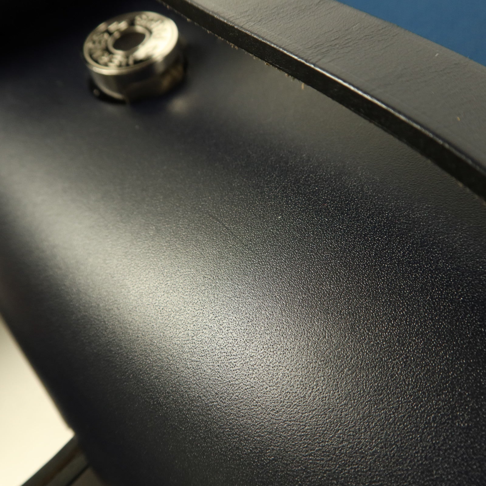 HERMES 帆布Herbag Backpack銀扣背包Deep Blue/Bleu Nuit